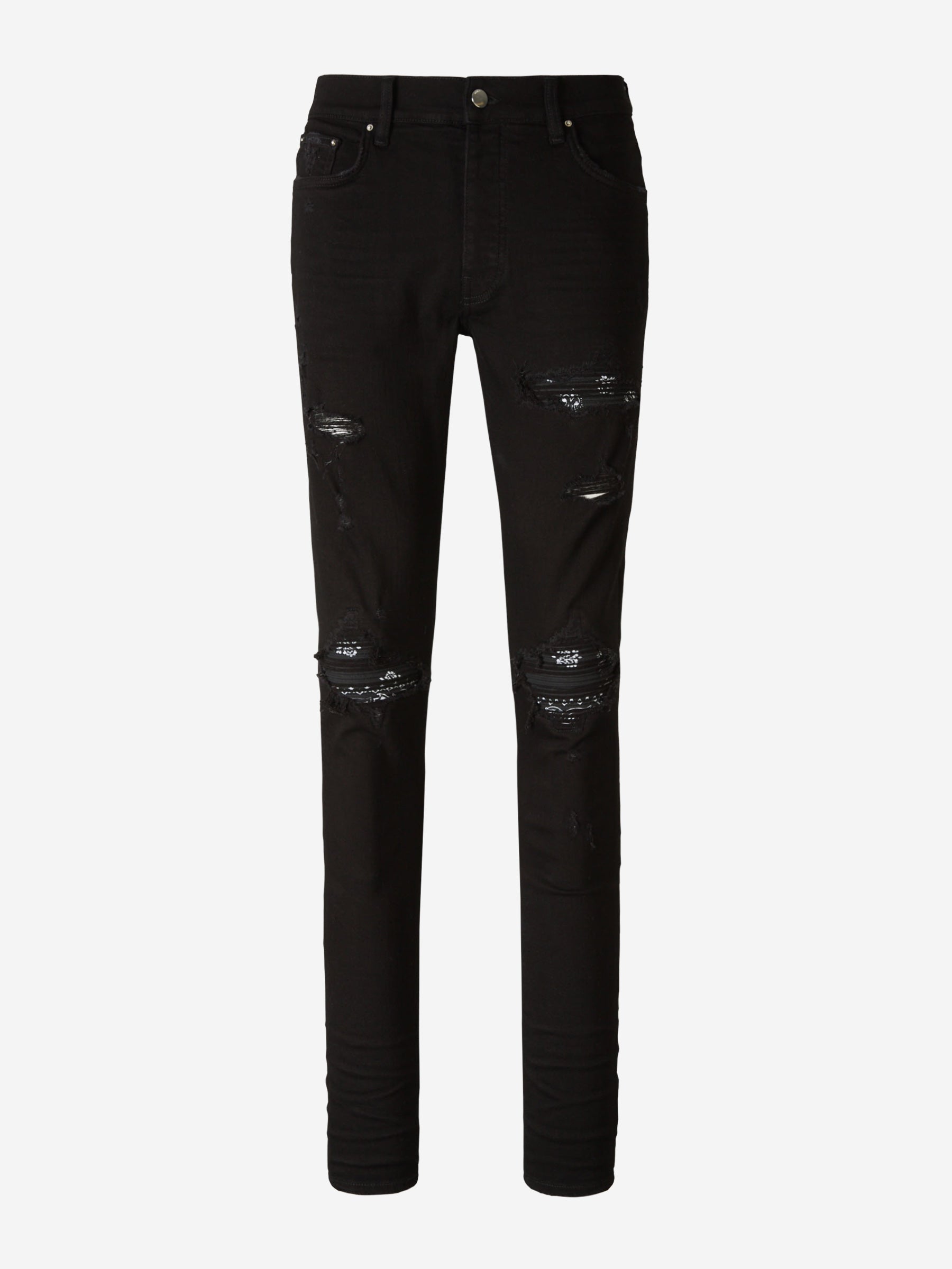 Amiri Jeans Bandana Slim color Negro sku 522-002390 01 - Foto 1