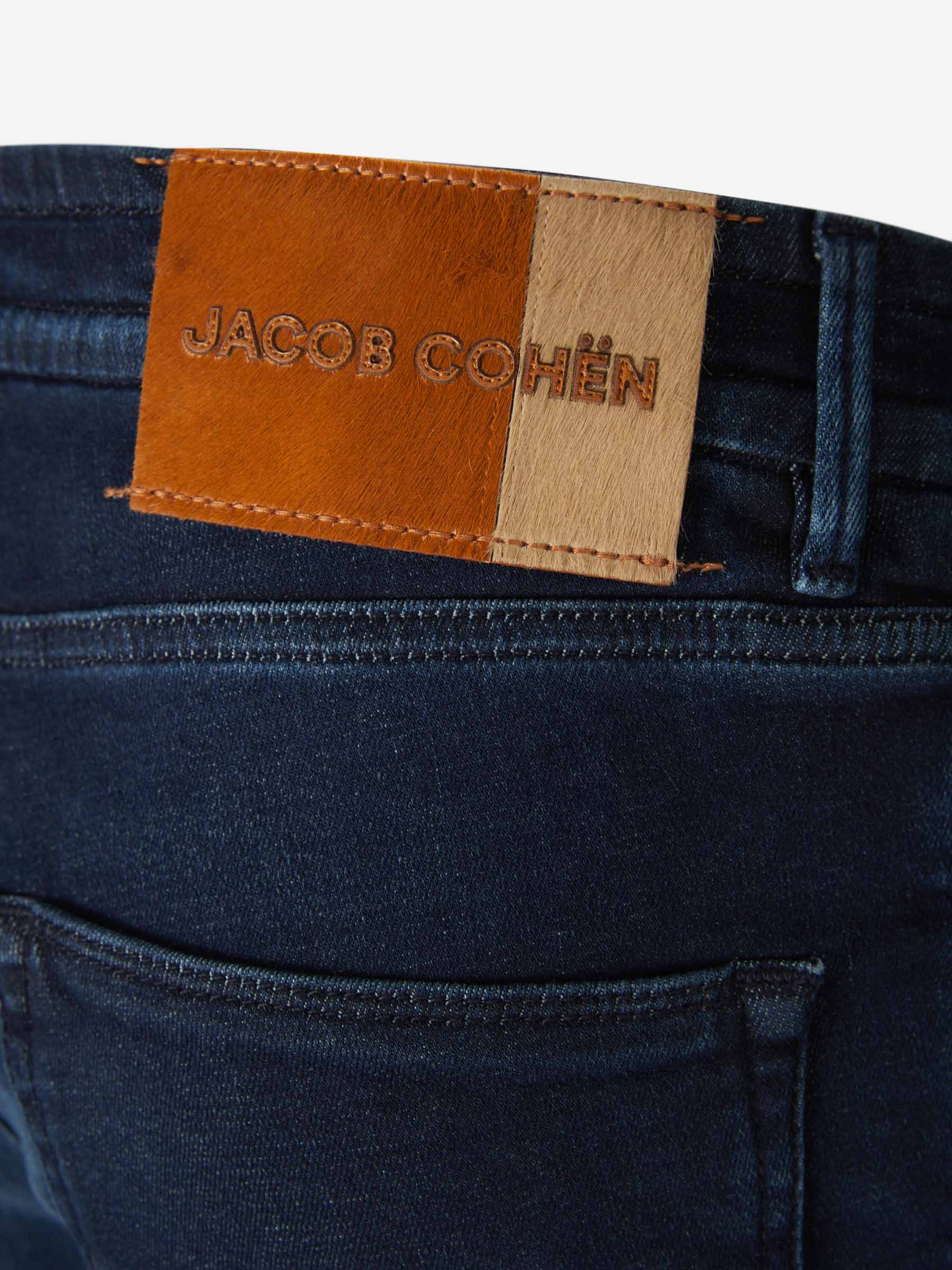 Outlet online Jacob Cohën Hombre Jeans Straight Algodón color Azul Marino sku 522-002530 01 - Foto 3