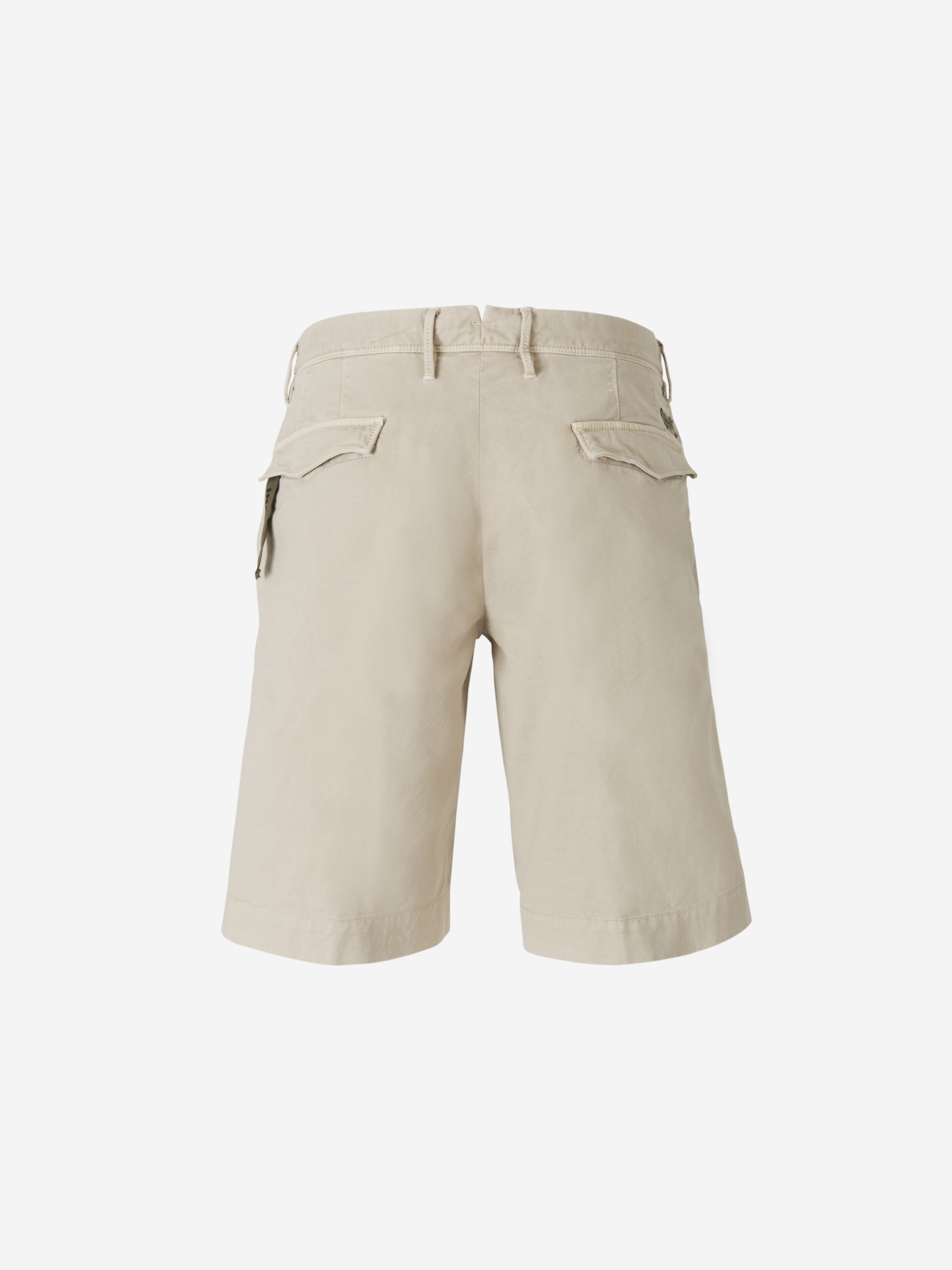 Incotex Slacks Bermudas Chino color Verde Militar sku 523-000590 10 - Foto 2