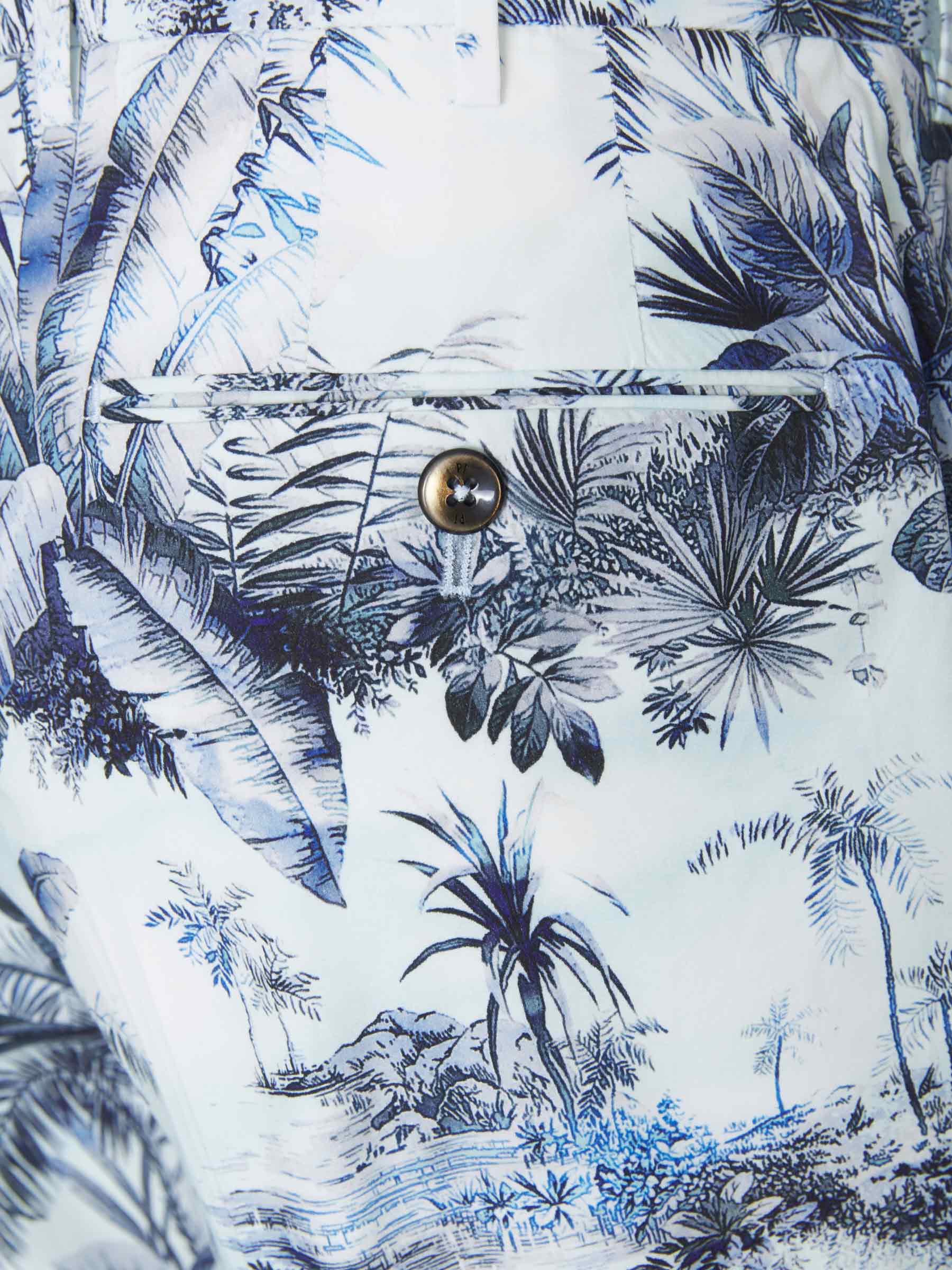 PT01 Bermudas Motivo Palmeras color Blanco sku 523-000652 01 - Foto 4