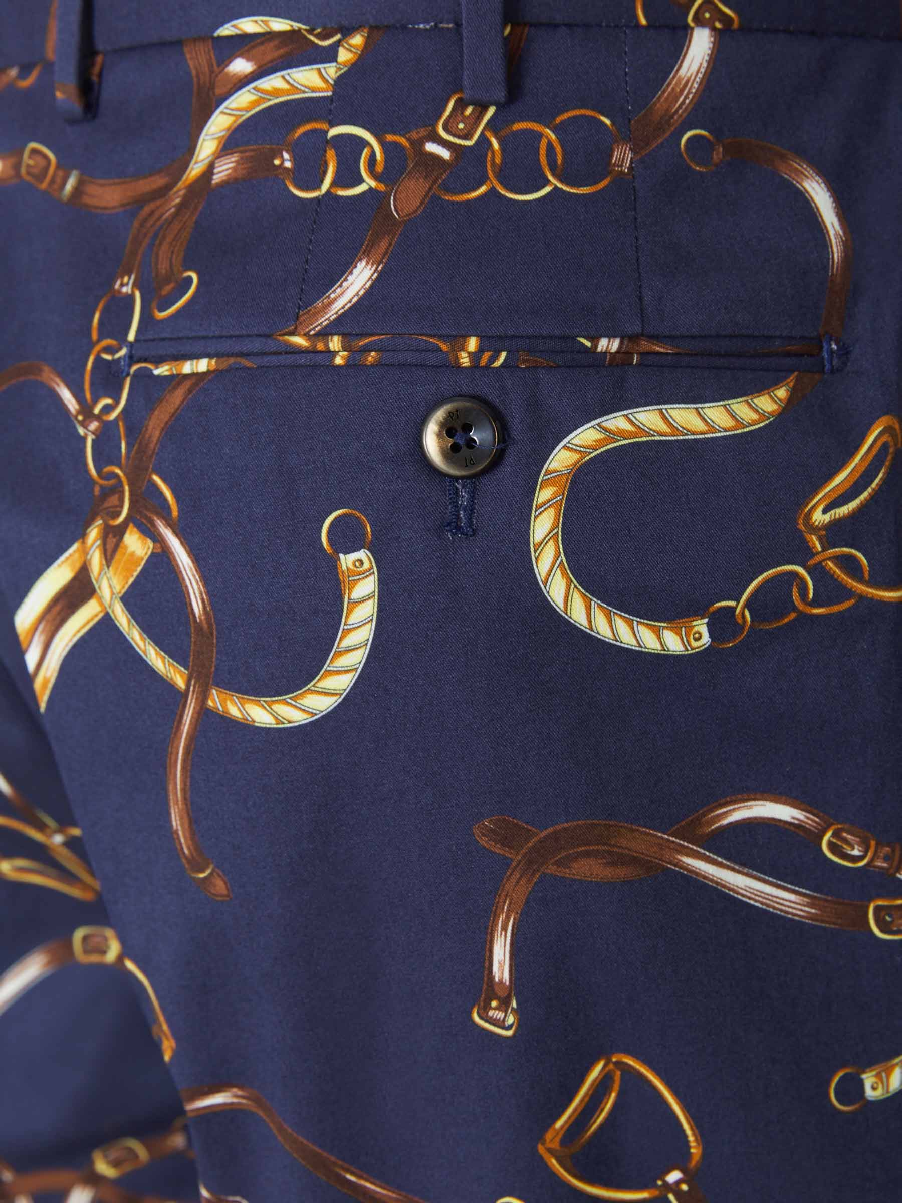 PT01 Bermudas Estampadas Algodón color Azul Marino sku 523-000653 01 - Foto 4
