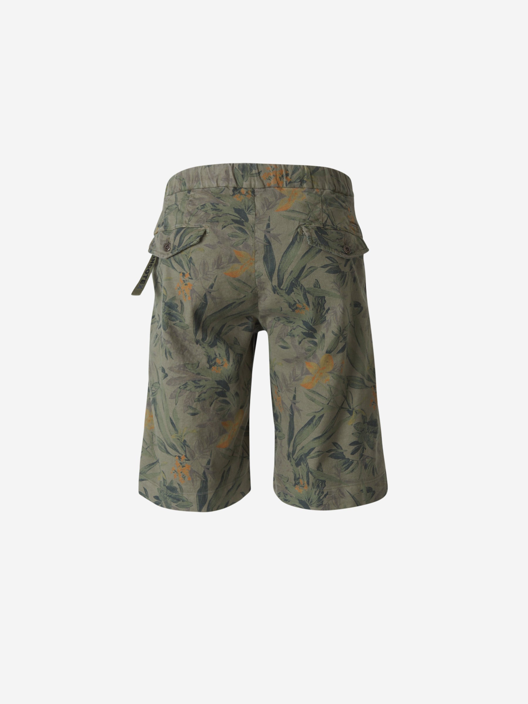 Incotex Slacks Bermudas Estampado Floral color Verde Militar sku 523-000660 01 - Foto 2