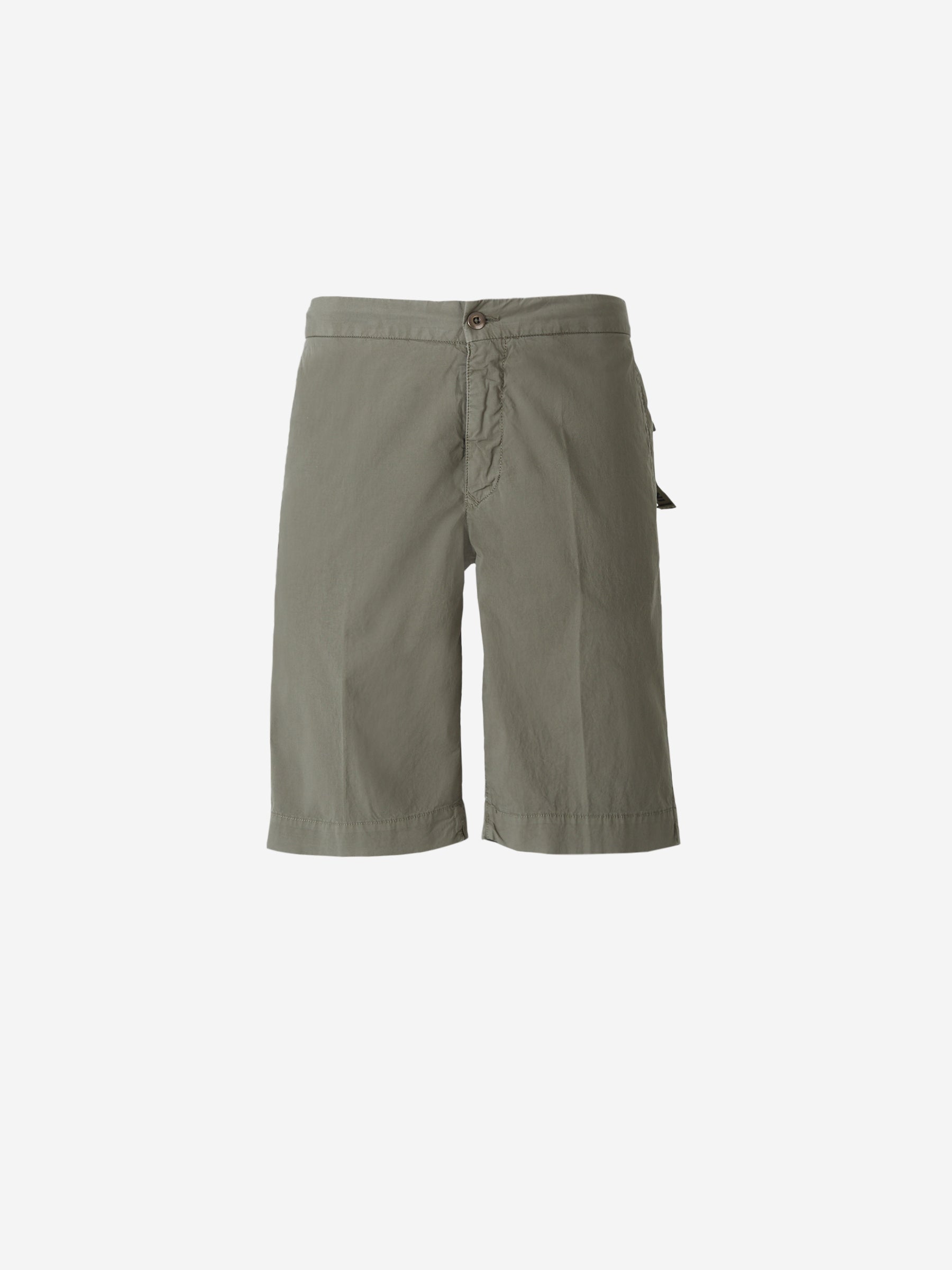 Incotex Slacks Bermudas Slim Logo color Verde Militar sku 523-000662 03 - Foto 5