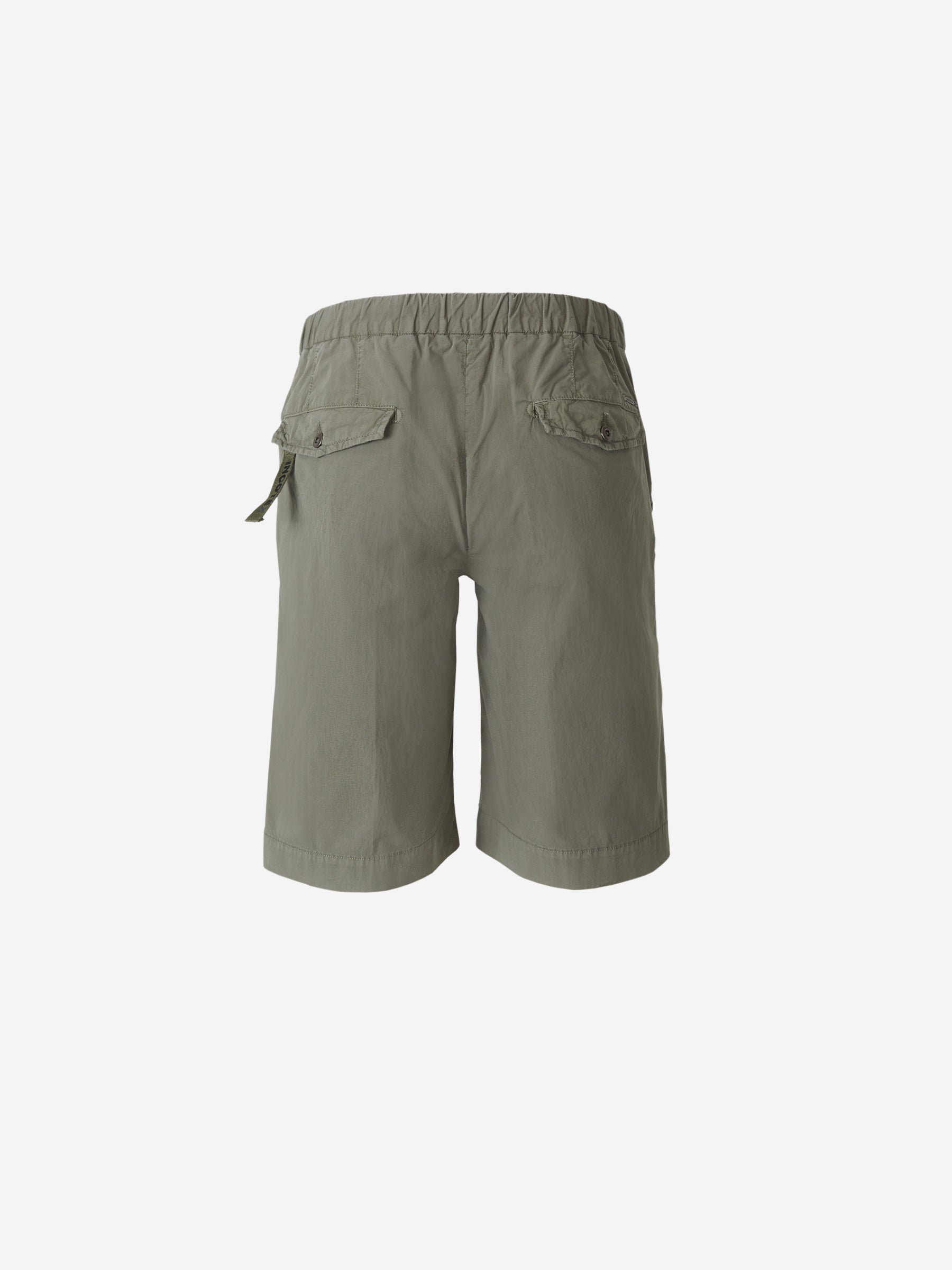 Incotex Slacks Bermudas Slim Logo color Verde Militar sku 523-000662 03 - Foto 6