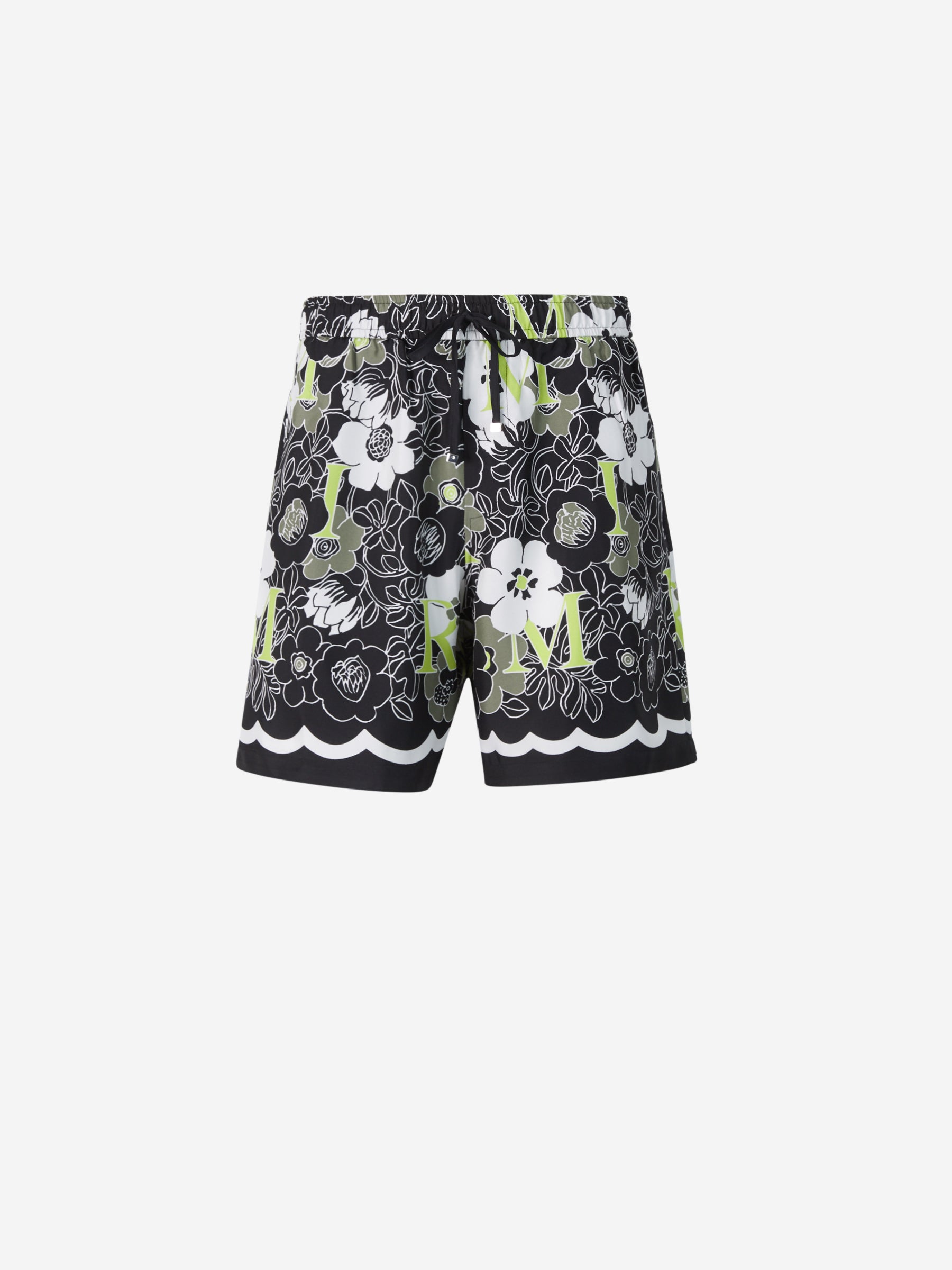 Amiri Bermudas Estampado Floral color Negro sku 523-000715 01 - Foto 1