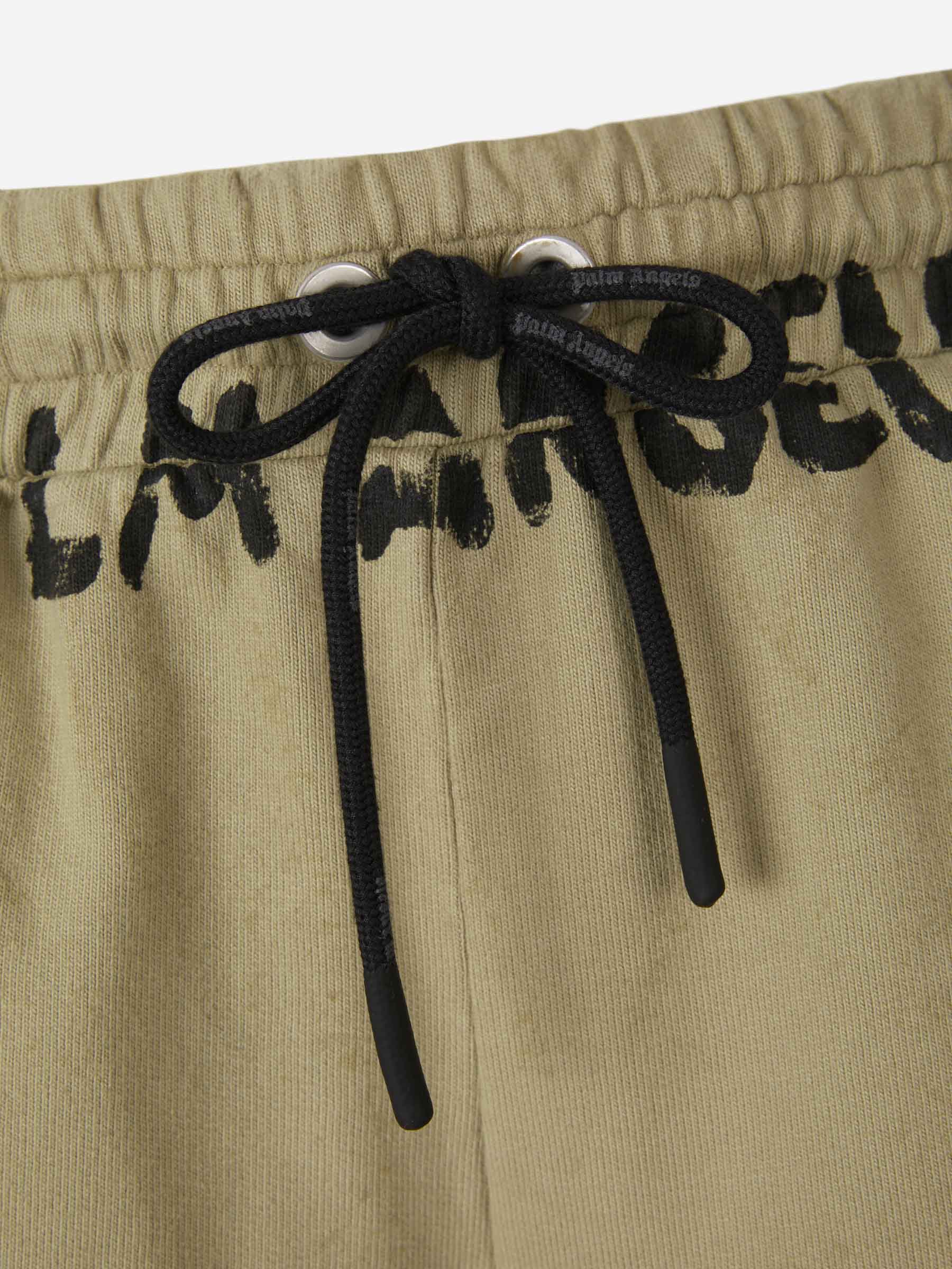 Palm Angels Bermudas Algodón Logo color Verde Militar sku 523-000748 01 - Foto 3