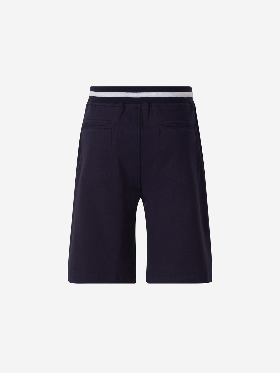 Brunello Cucinelli Bermudas Ribetes Contraste color Azul Noche sku 523-000777 01 - Foto 2