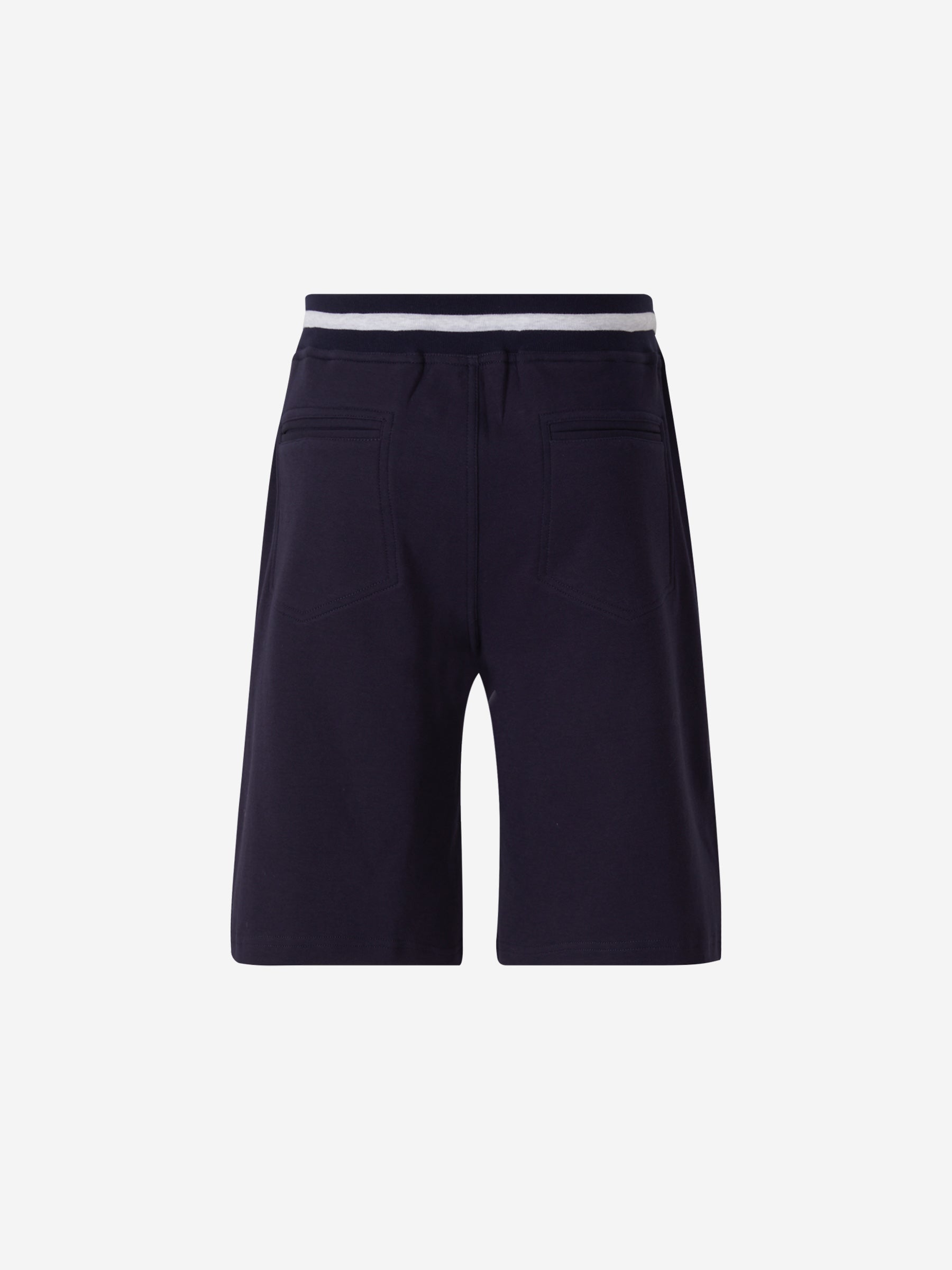 Brunello Cucinelli Bermudas Ribetes Contraste color Azul Noche sku 523-000777 01 - Foto 2