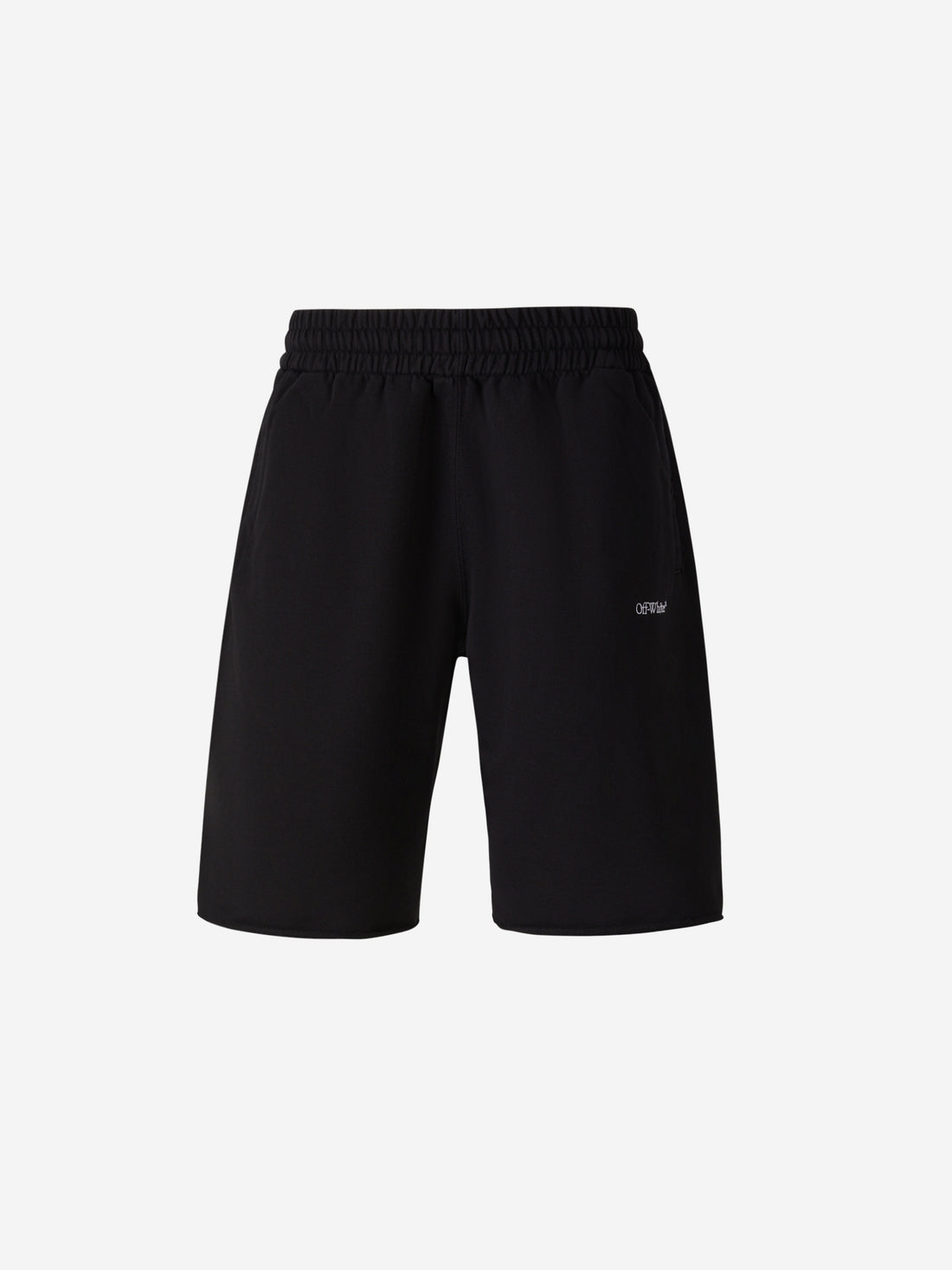 Off-White Bermudas Logo Algodón color Negro sku 523-000788 01 - Foto 1