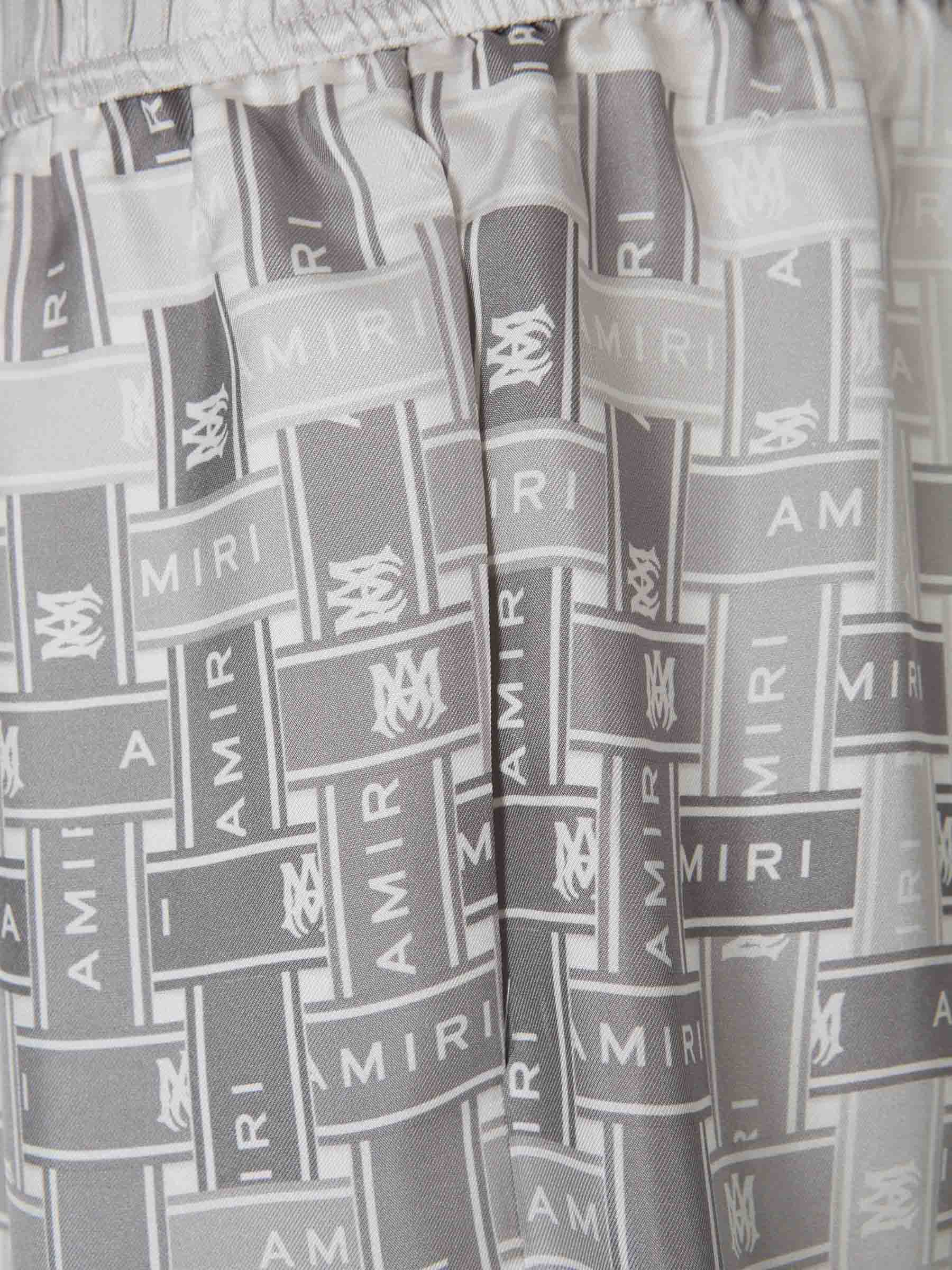 Amiri Bermudas Seda Estampadas color Gris Claro sku 523-000802 01 - Foto 3