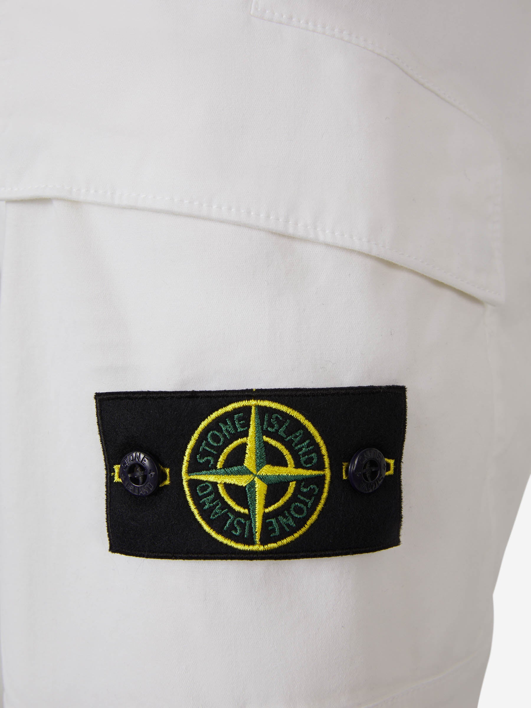 Stone Island Bermudas Cargo Algodón color Verde Militar sku 523-000822 04 - Foto 5