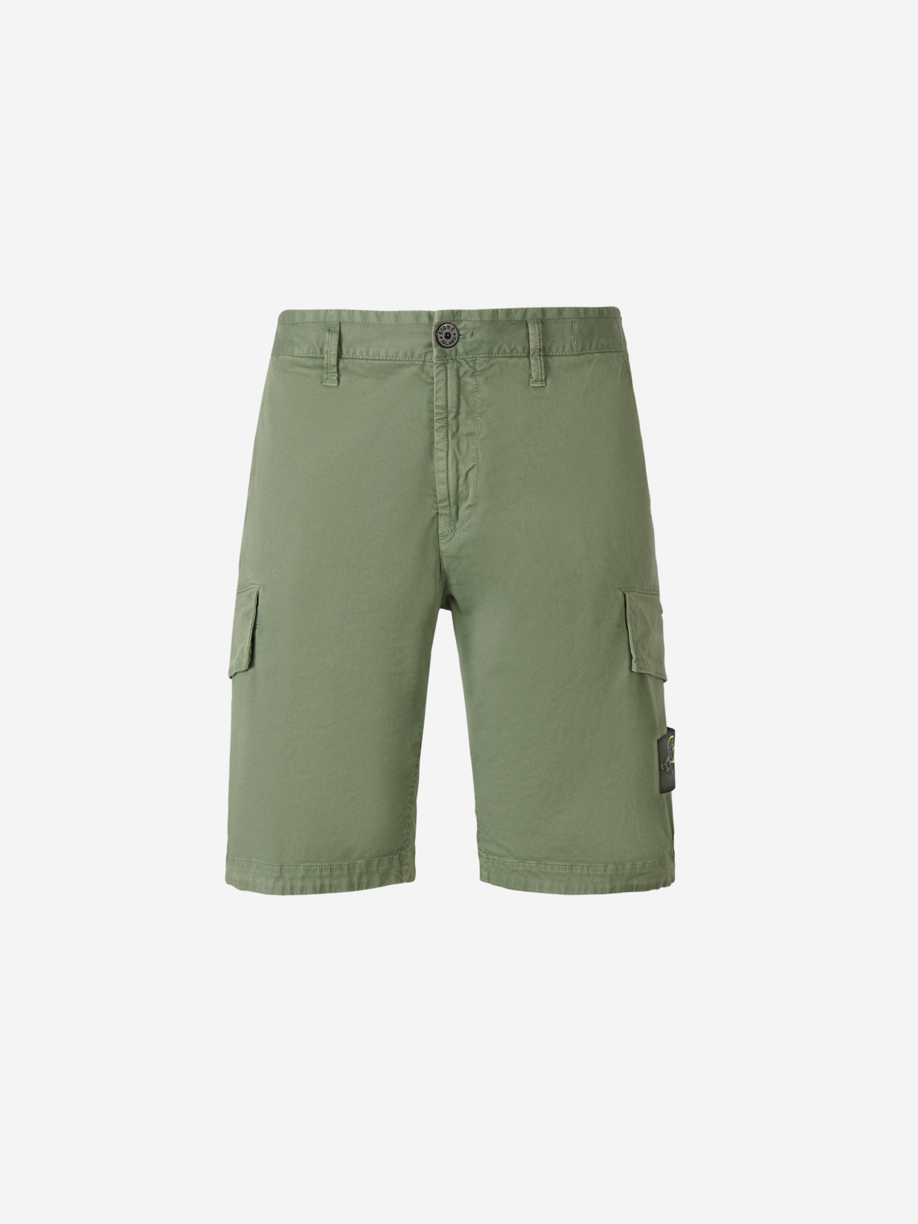 Stone Island Bermudas Cargo Algodón color Verde Militar sku 523-000822 04 - Foto 7