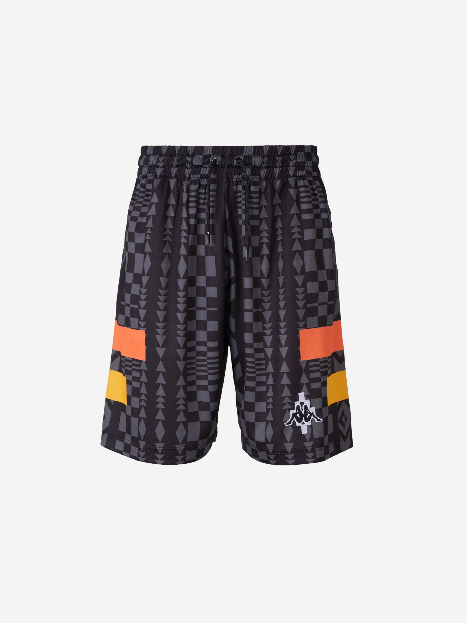 Marcelo Burlon Bermuda Sport Motivo Geométrico color Negro sku 523-000834 01 - Foto 1