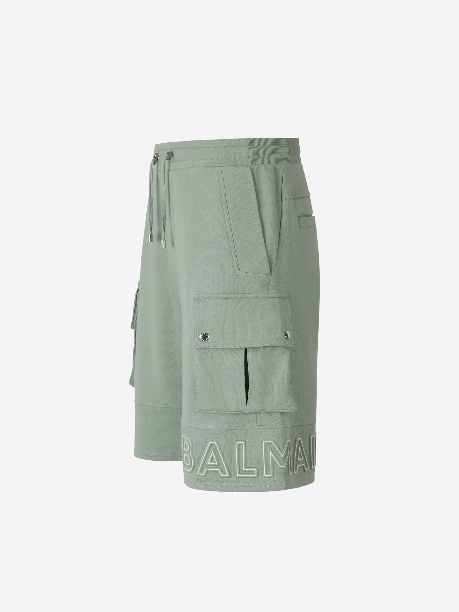 Balmain Bermudas Cargo Logo color Verde Claro sku 523-000849 01 - Foto 2