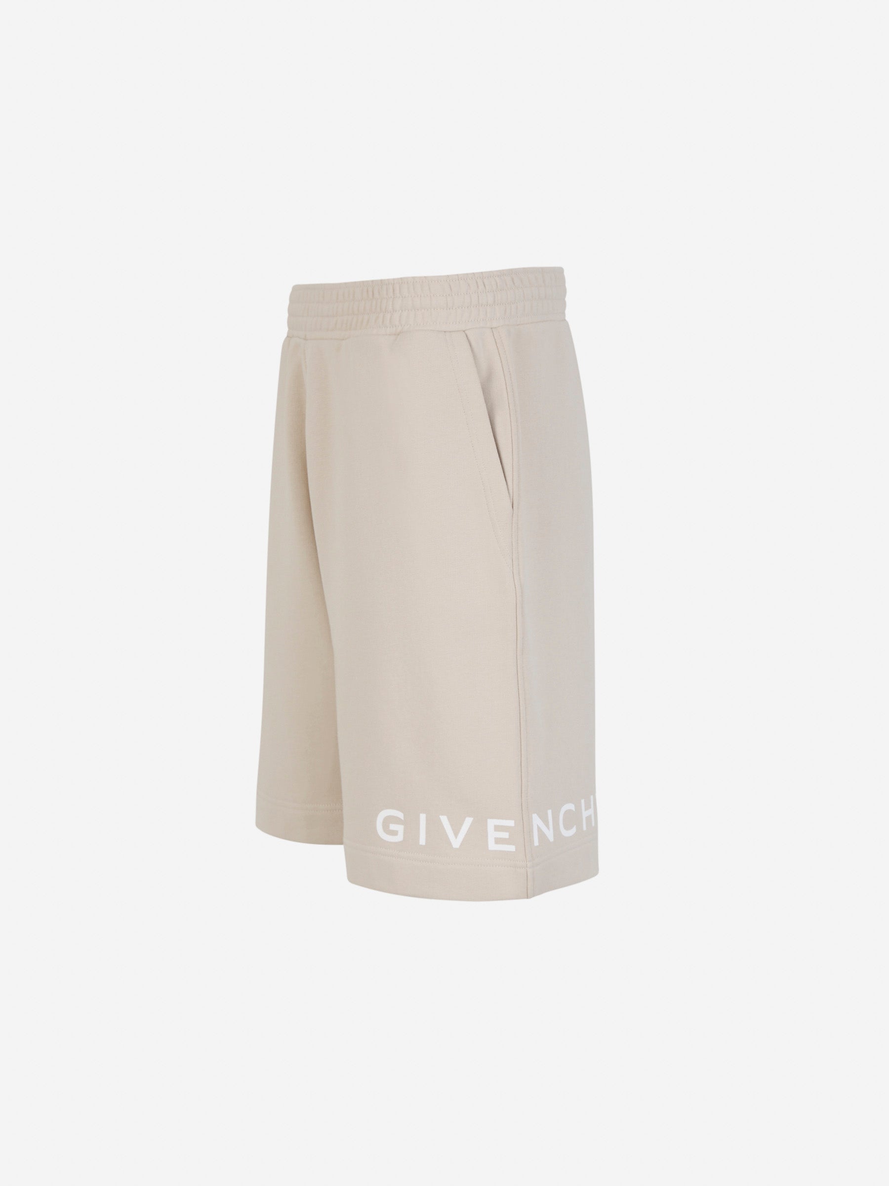 Givenchy Bermudas Logo Algodón color Crema sku 523-000856 01 - Foto 2