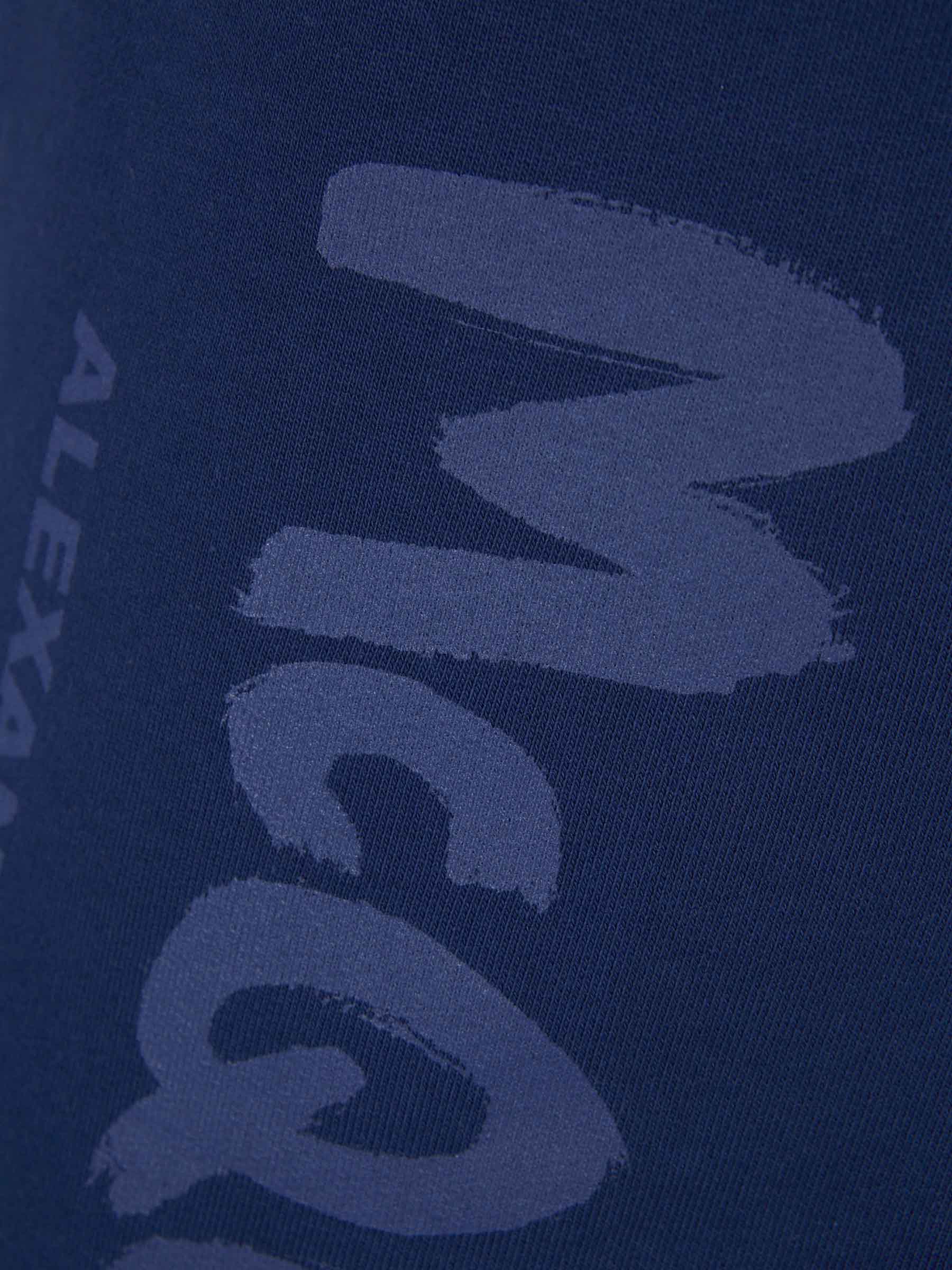 Alexander McQueen Bermudas Deportivas Graffiti color Azul Cobalto sku 523-000862 02 - Foto 5