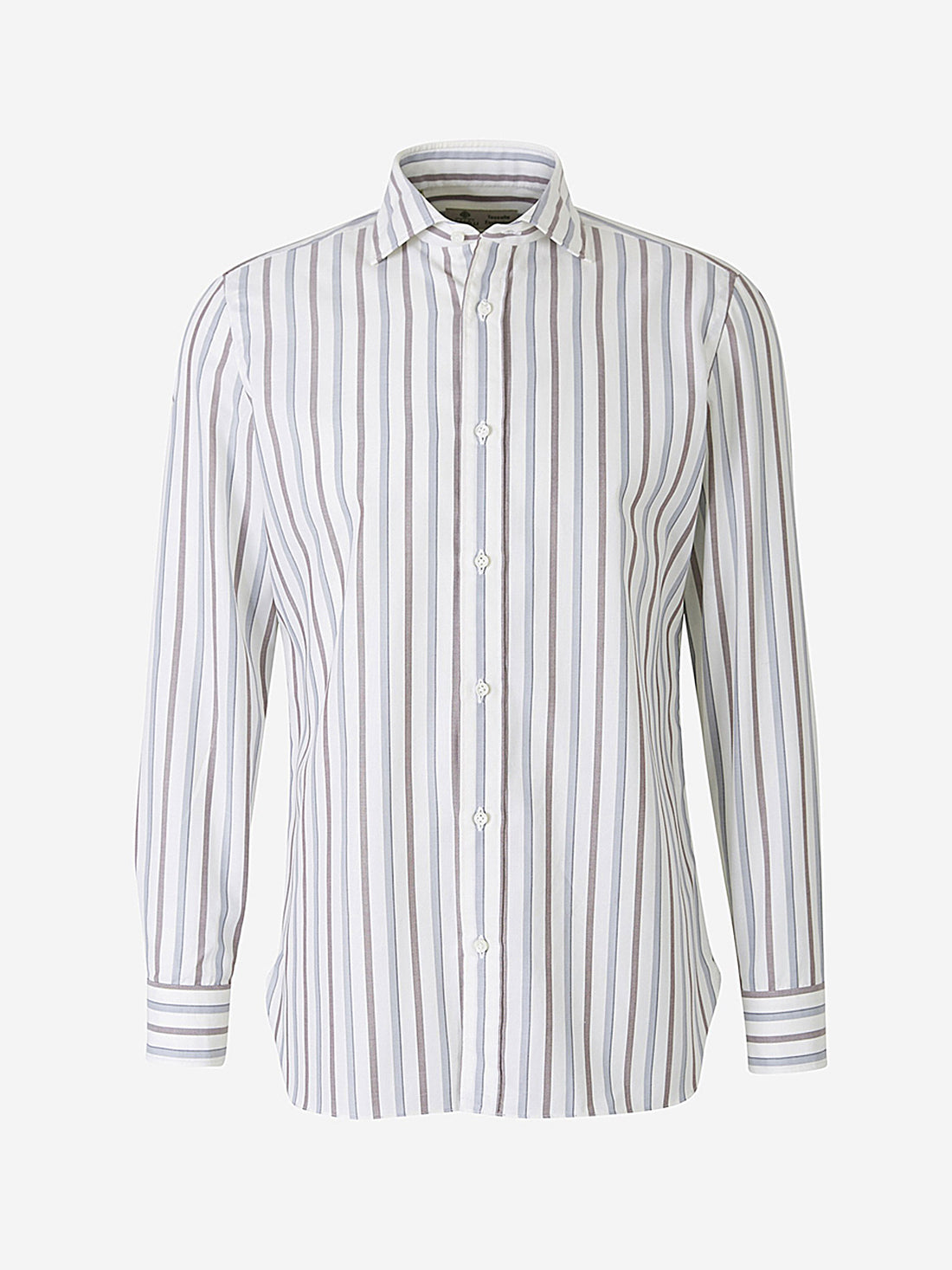 Borrelli Camisa Algodón Rayas color Azul Denim sku 531-005151 01 - Foto 1