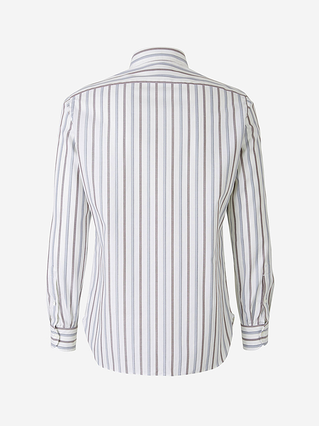 Borrelli Camisa Algodón Rayas color Azul Denim sku 531-005151 01 - Foto 2