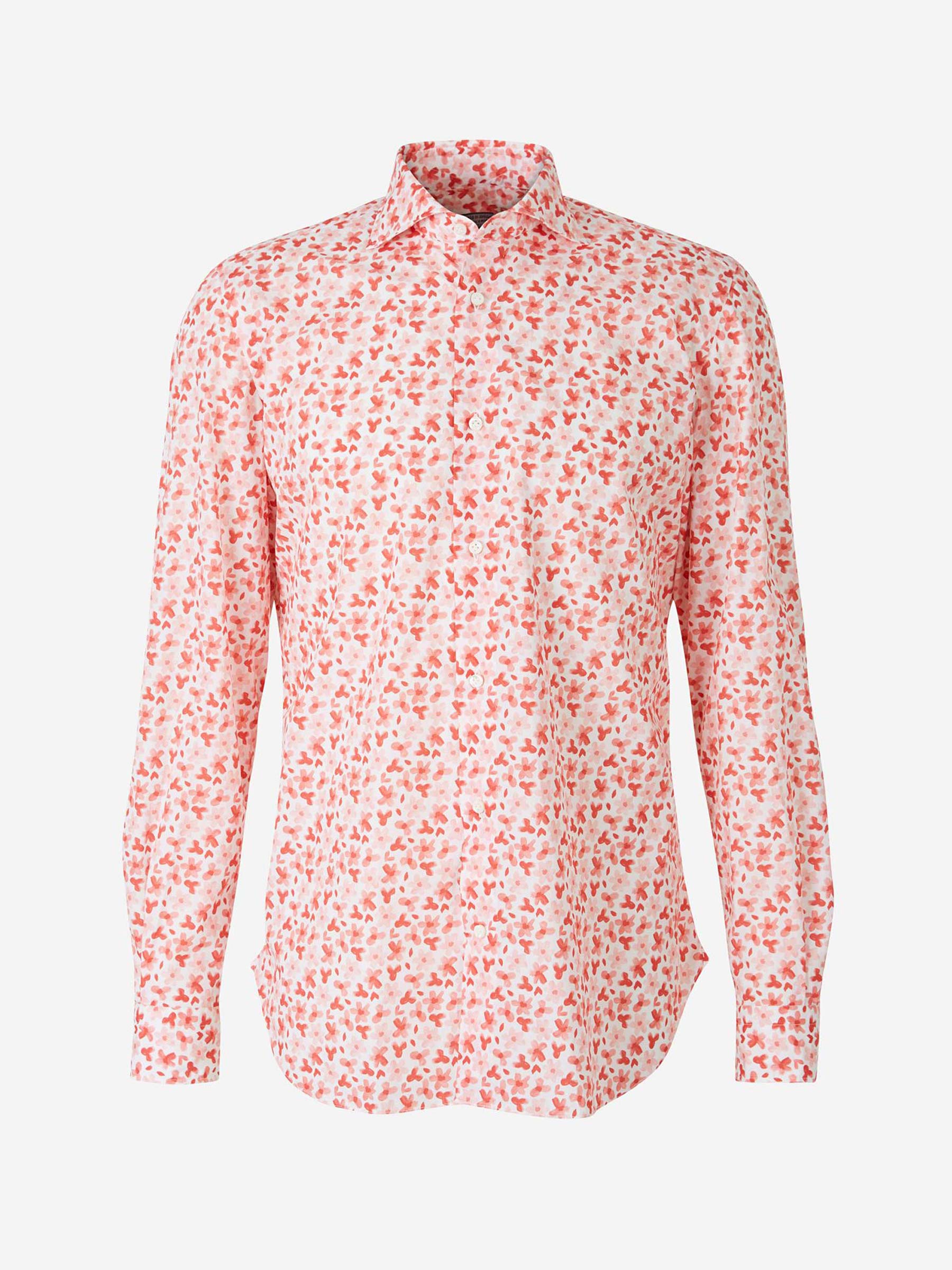 Vincenzo di Ruggiero Camisa Estampada Flores color Salmon sku 531-005171 01 - Foto 1