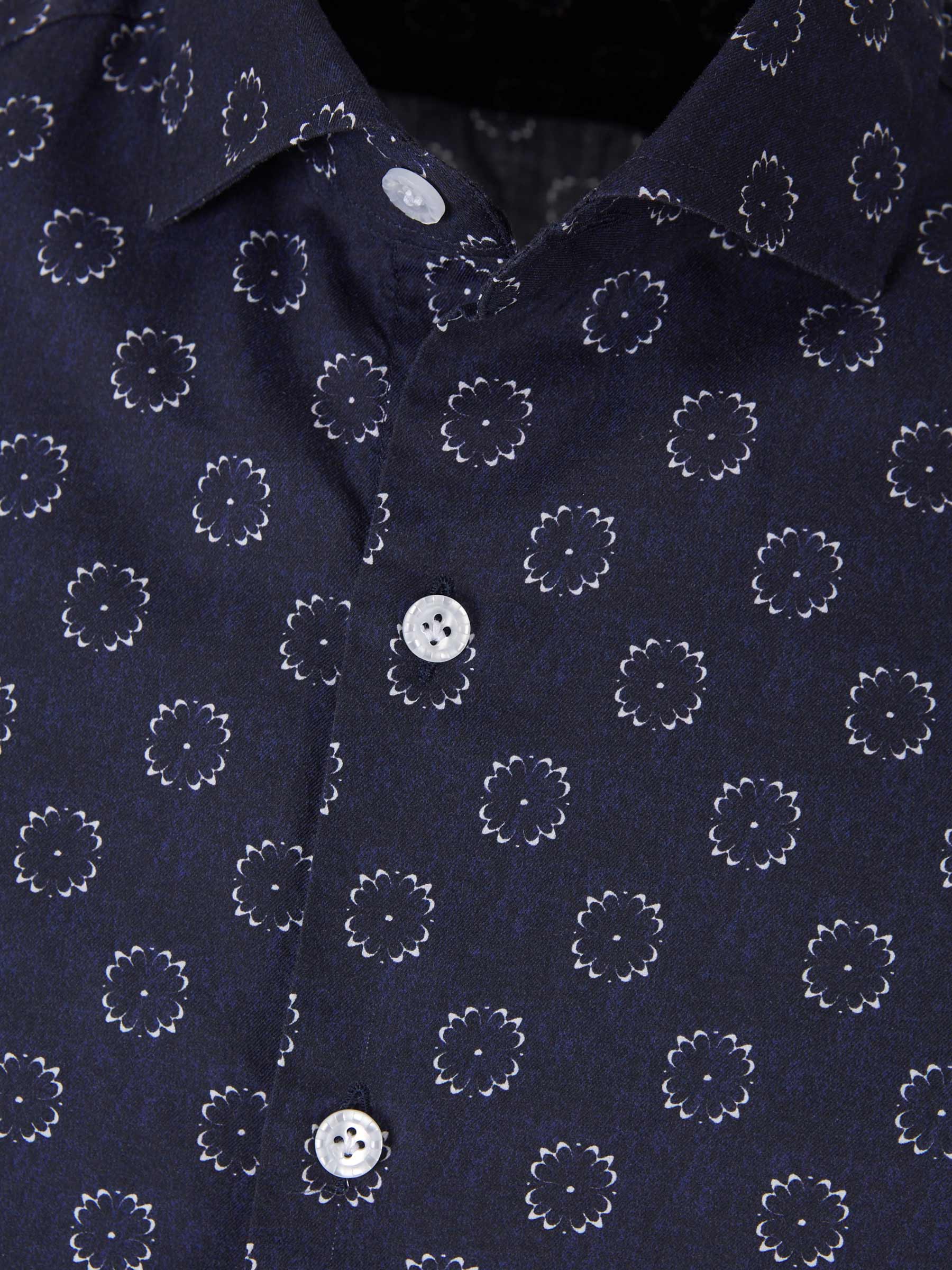 Santa Eulalia Camisa Algodón Estampada color Azul Noche sku 531-005248 01 - Foto 3