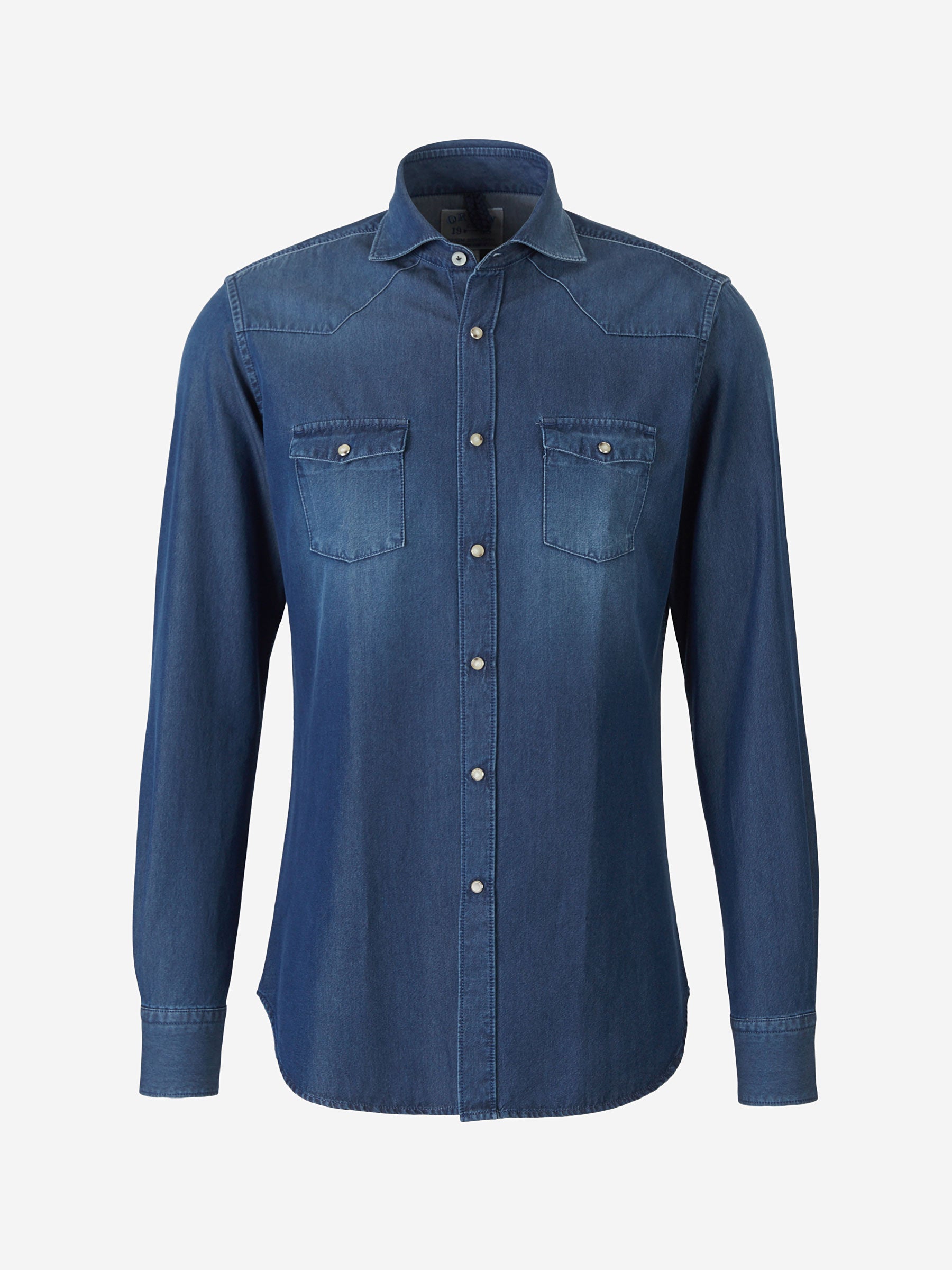 Orian Camisa Denim color Gris Oscuro sku 531-005262 02 - Foto 1