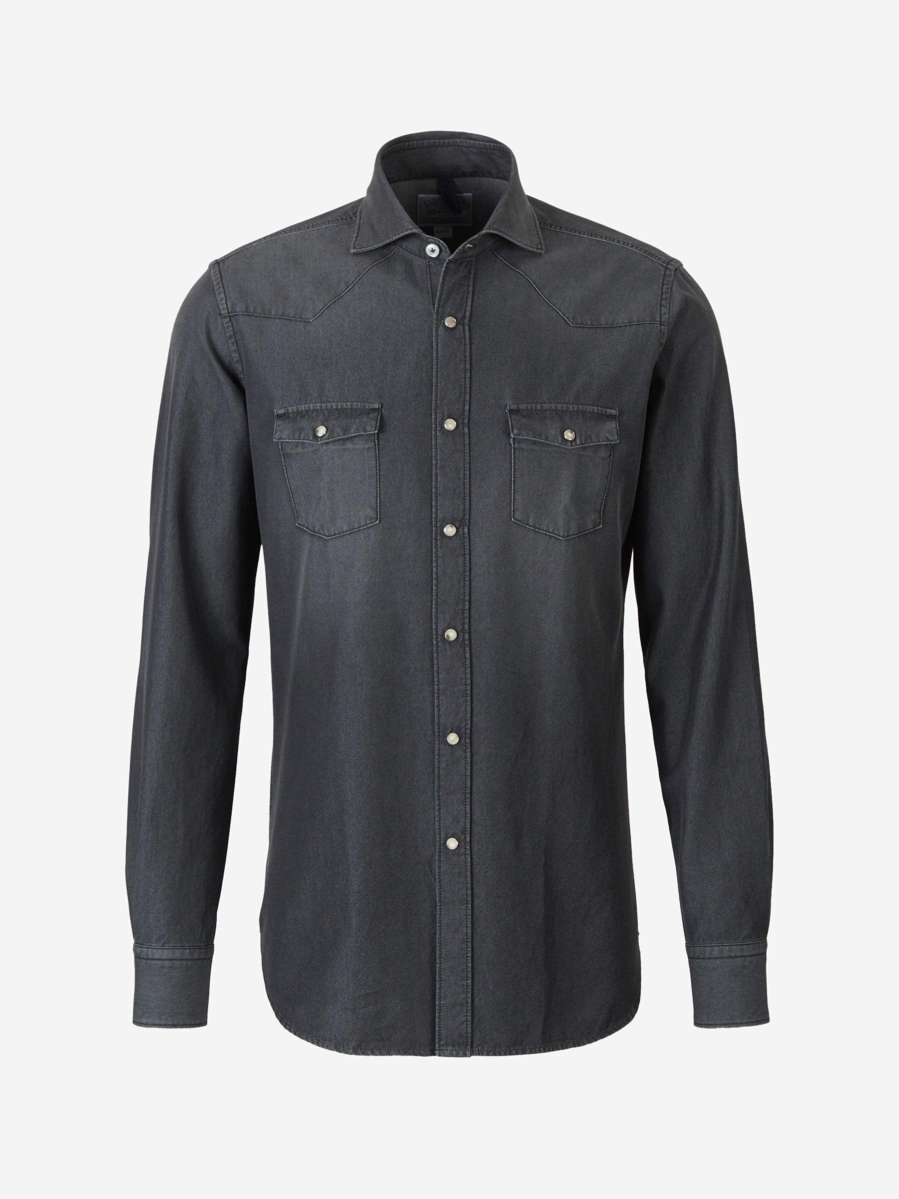 Orian Camisa Denim color Gris Oscuro sku 531-005262 02 - Foto 6