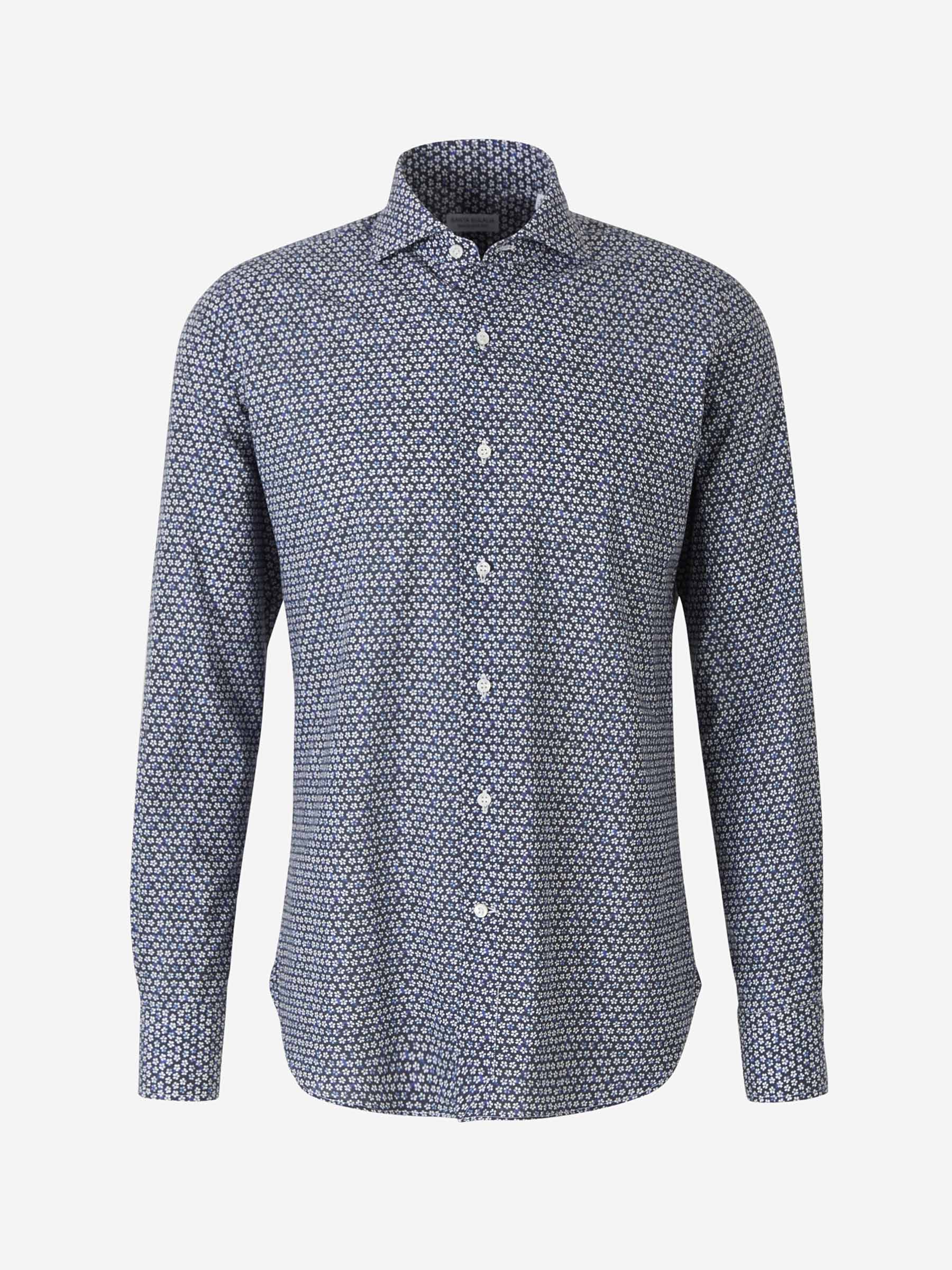 Santa Eulalia Camisa estampada flores color Azul Denim sku 531-005265 01 - Foto 1