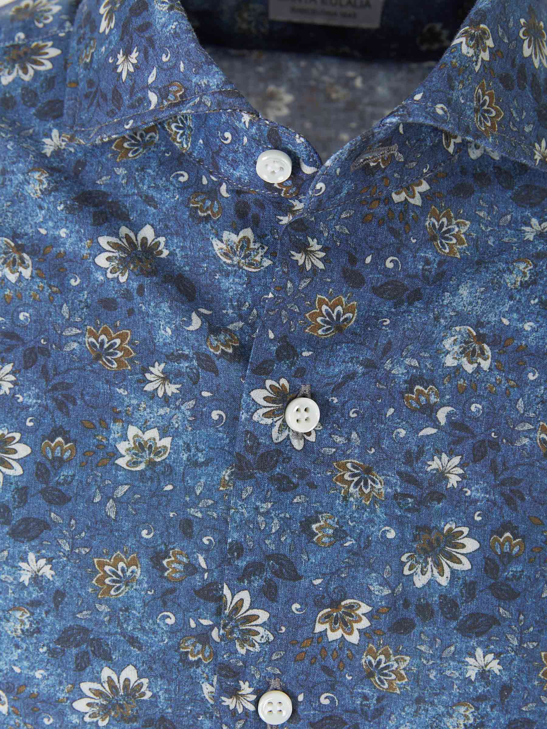 Santa Eulalia Camisa estampado flores color Azul Denim sku 531-005266 01 - Foto 3