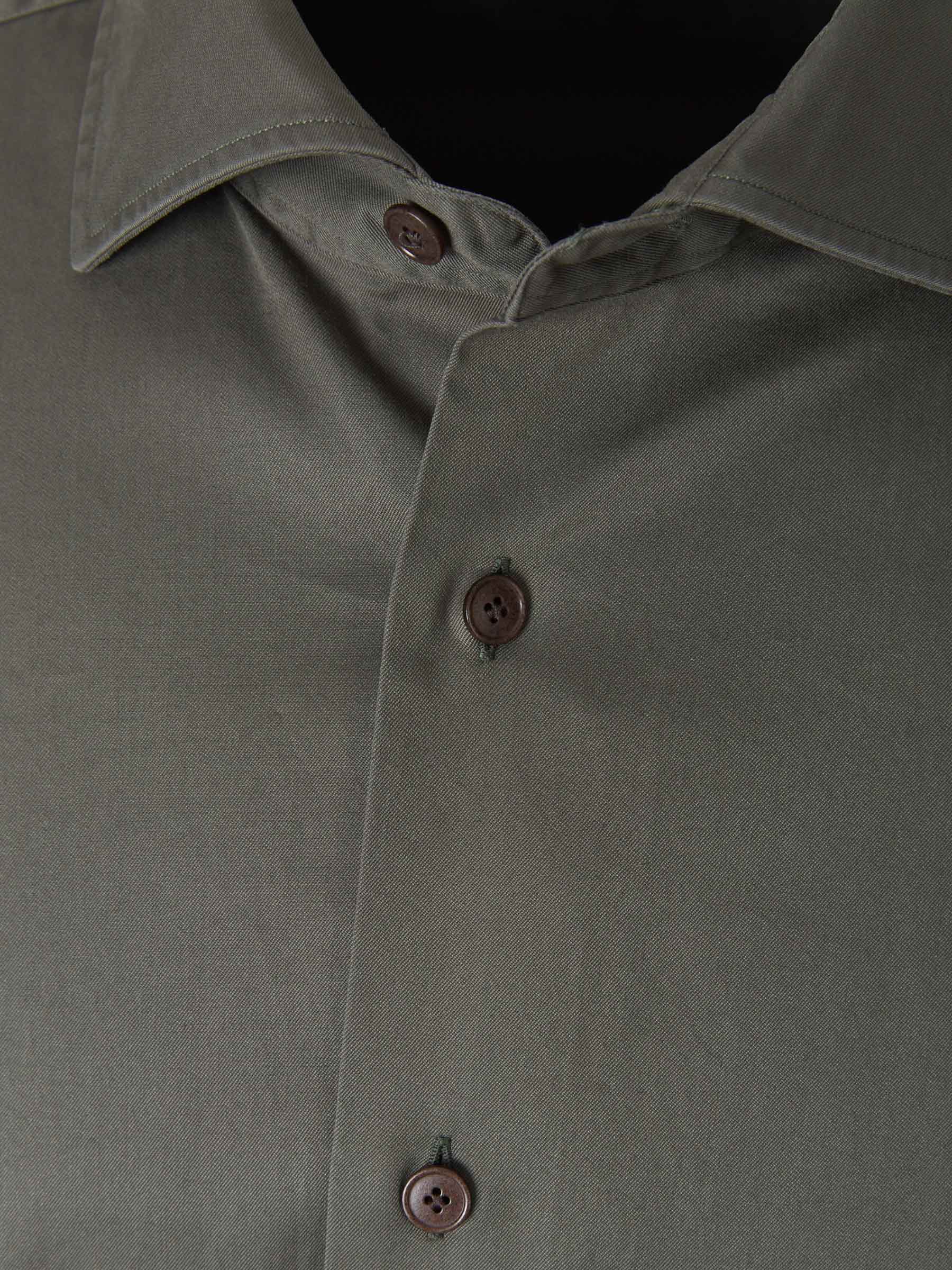 Santa Eulalia Camisa Sarga Algodón color Verde Militar sku 531-005275 02 - Foto 3