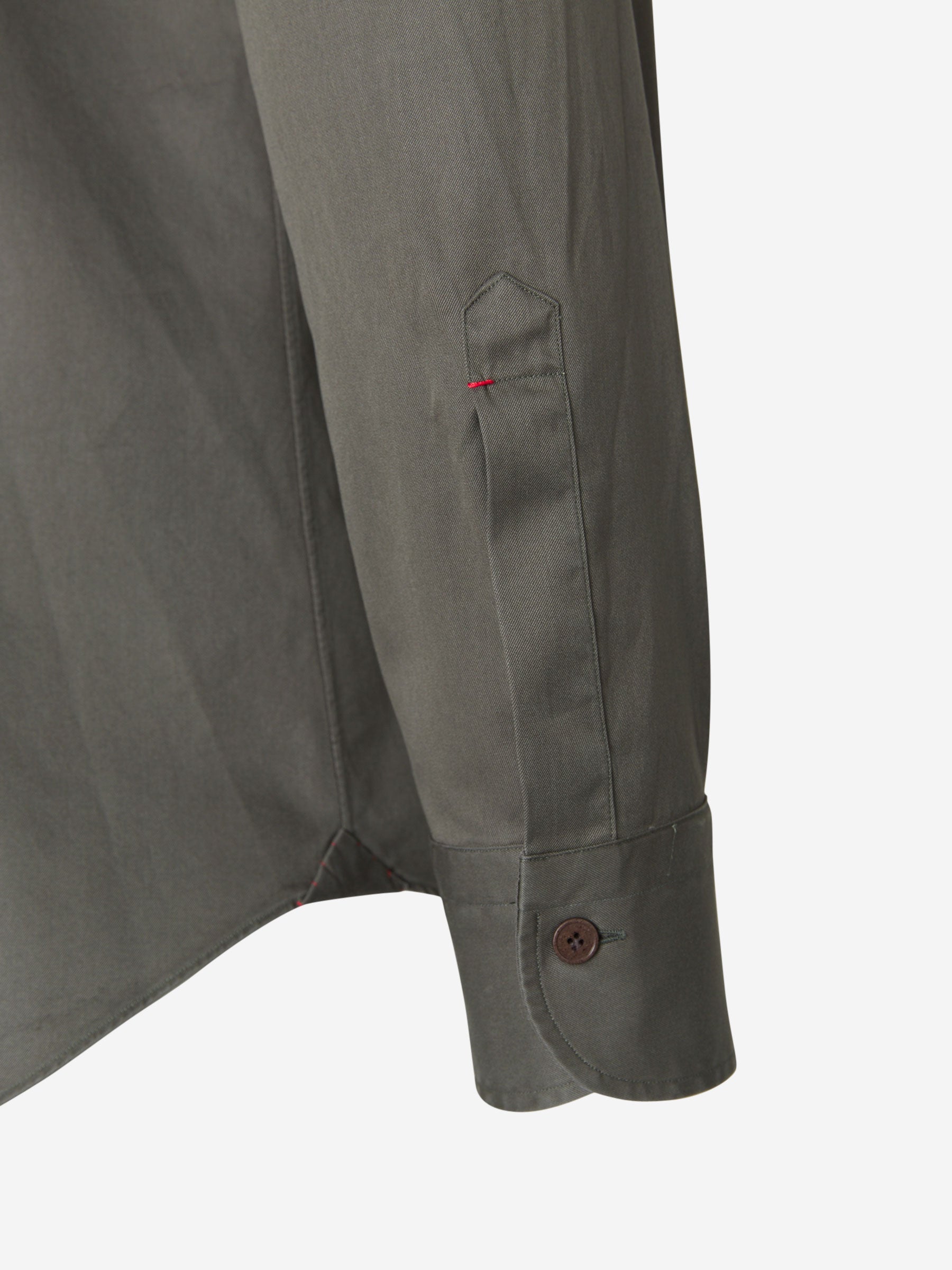 Santa Eulalia Camisa Sarga Algodón color Verde Militar sku 531-005275 02 - Foto 4