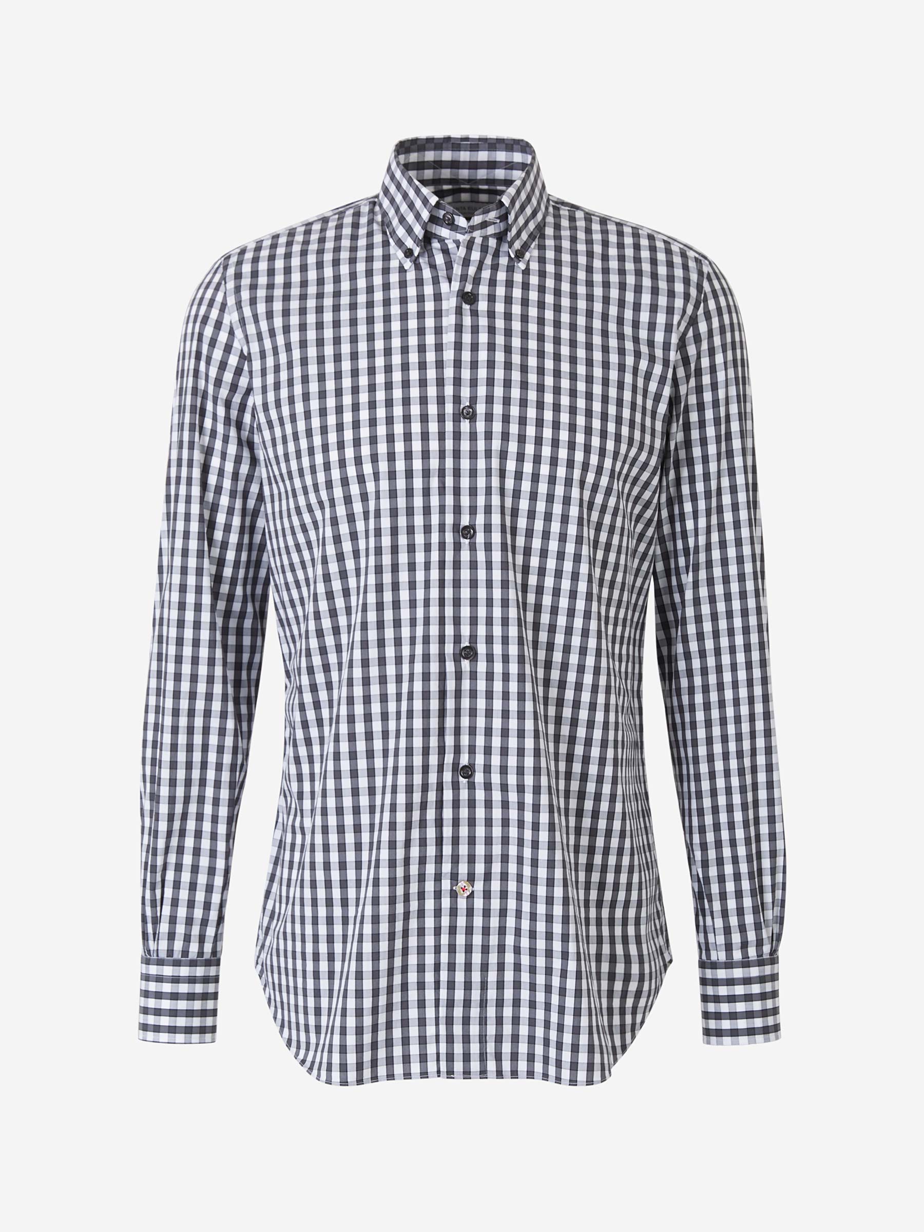 Santa Eulalia Camisa Popelín Cuadros color Gris Oscuro sku 531-005279 02 - Foto 5