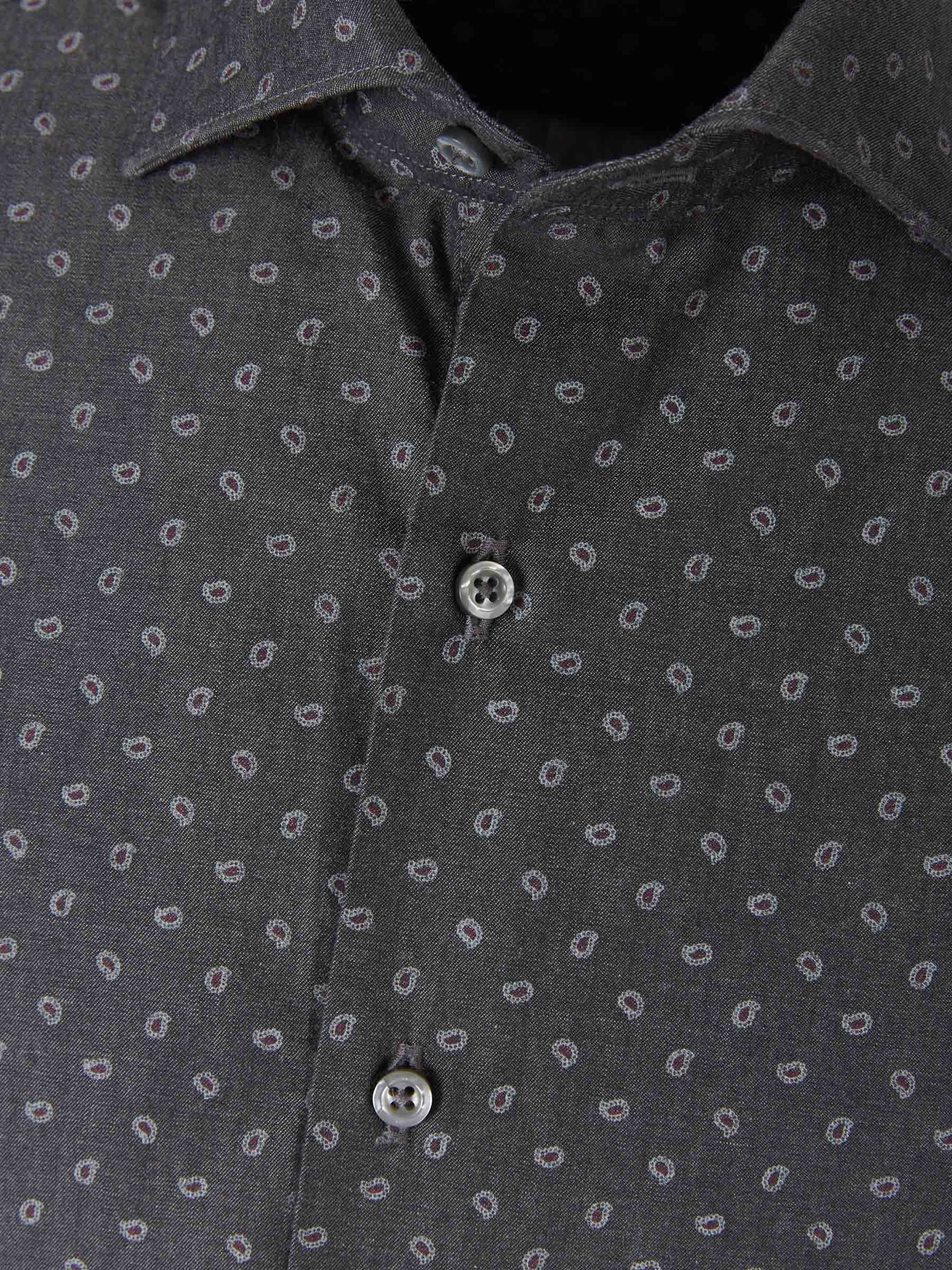 Santa Eulalia Camisa Algodón Motivo Paisley color Gris Antracita sku 531-005408 01 - Foto 3