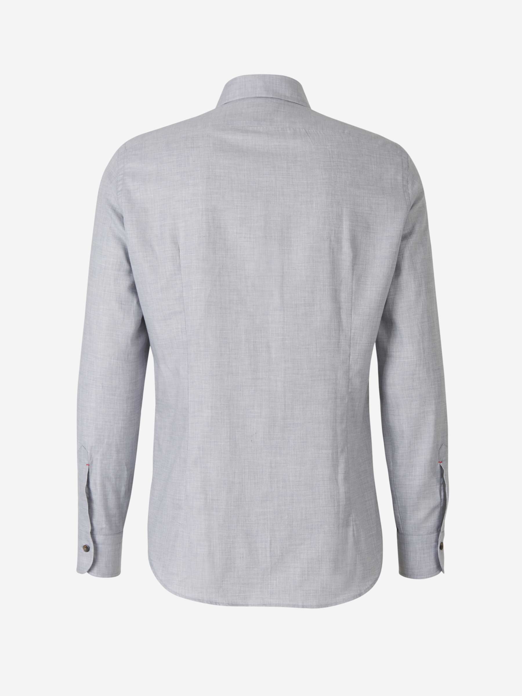 Santa Eulalia Camisa Algodón Lisa color Gris Claro sku 531-005418 03 - Foto 2