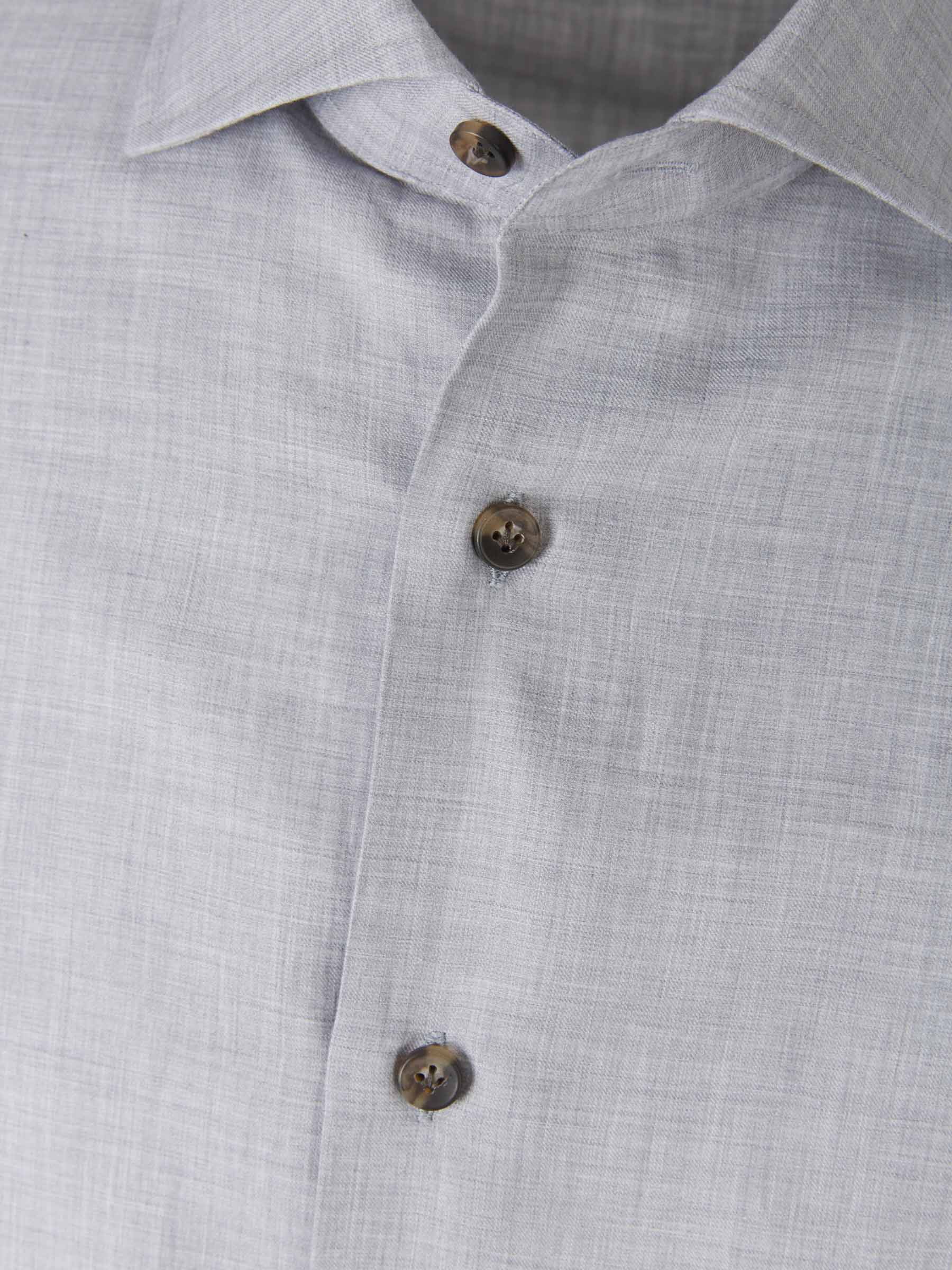 Santa Eulalia Camisa Algodón Lisa color Gris Claro sku 531-005418 03 - Foto 3