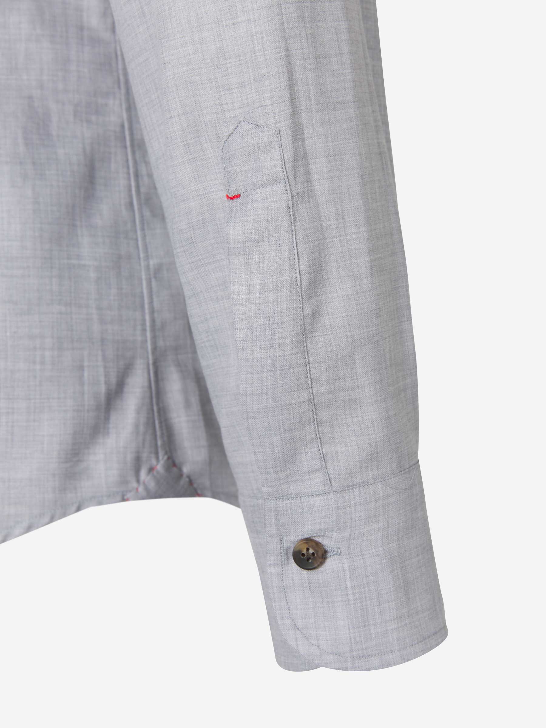 Santa Eulalia Camisa Algodón Lisa color Gris Claro sku 531-005418 03 - Foto 4