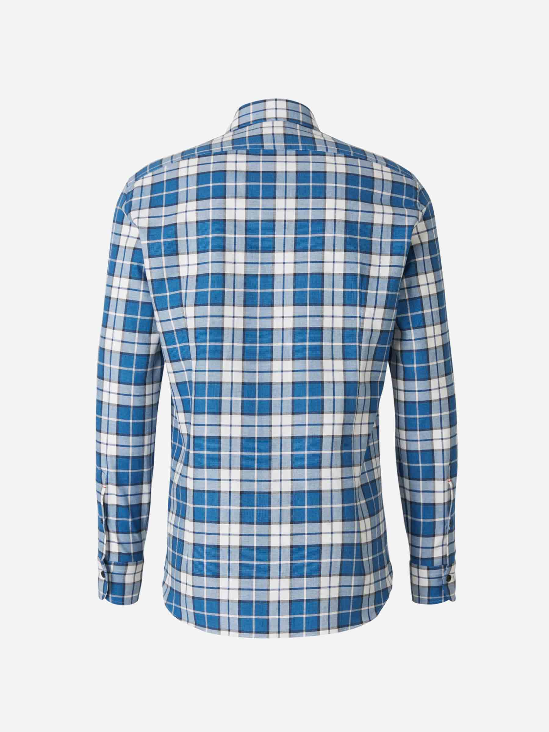 Santa Eulalia Camisa Motivo Cuadros color Azul Cobalto sku 531-005420 01 - Foto 2