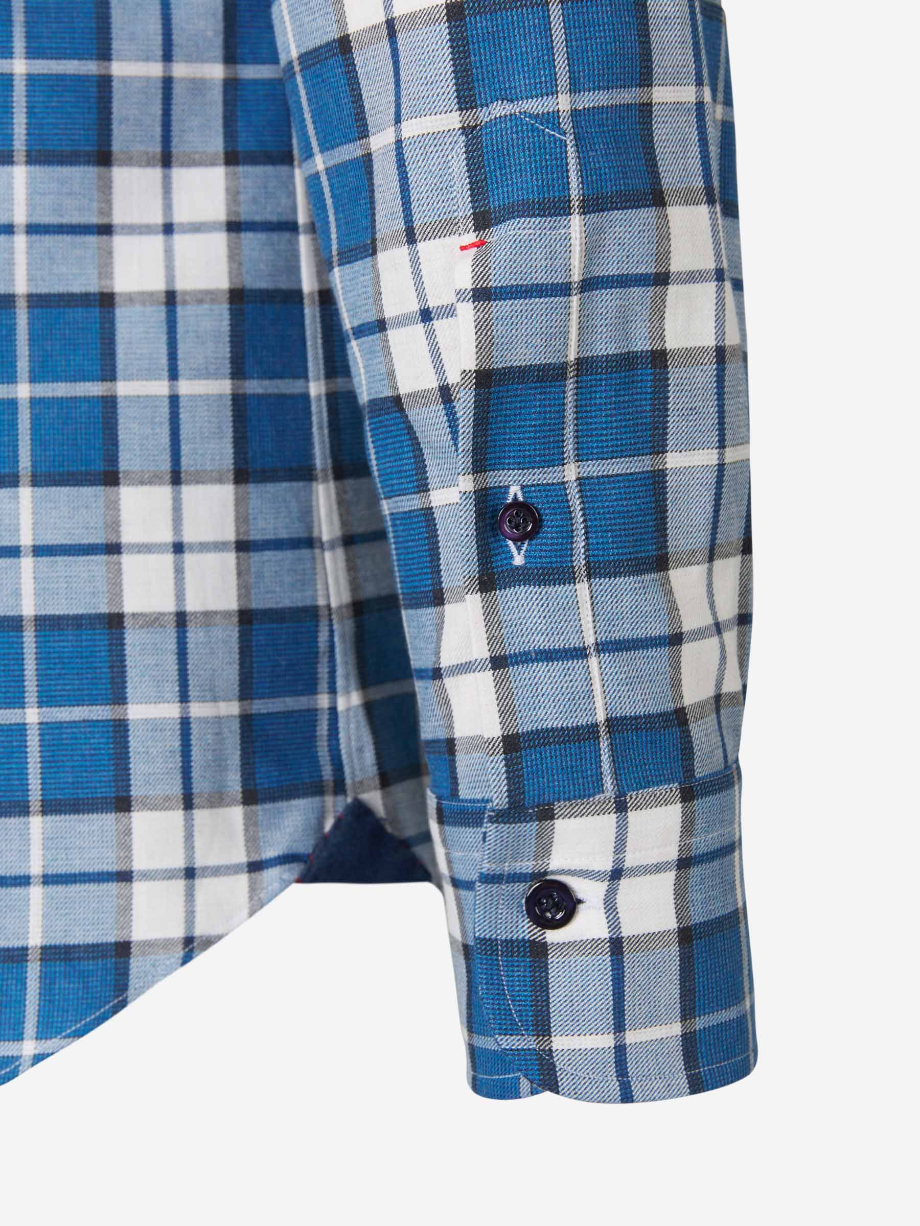 Santa Eulalia Camisa Motivo Cuadros color Azul Cobalto sku 531-005420 01 - Foto 4