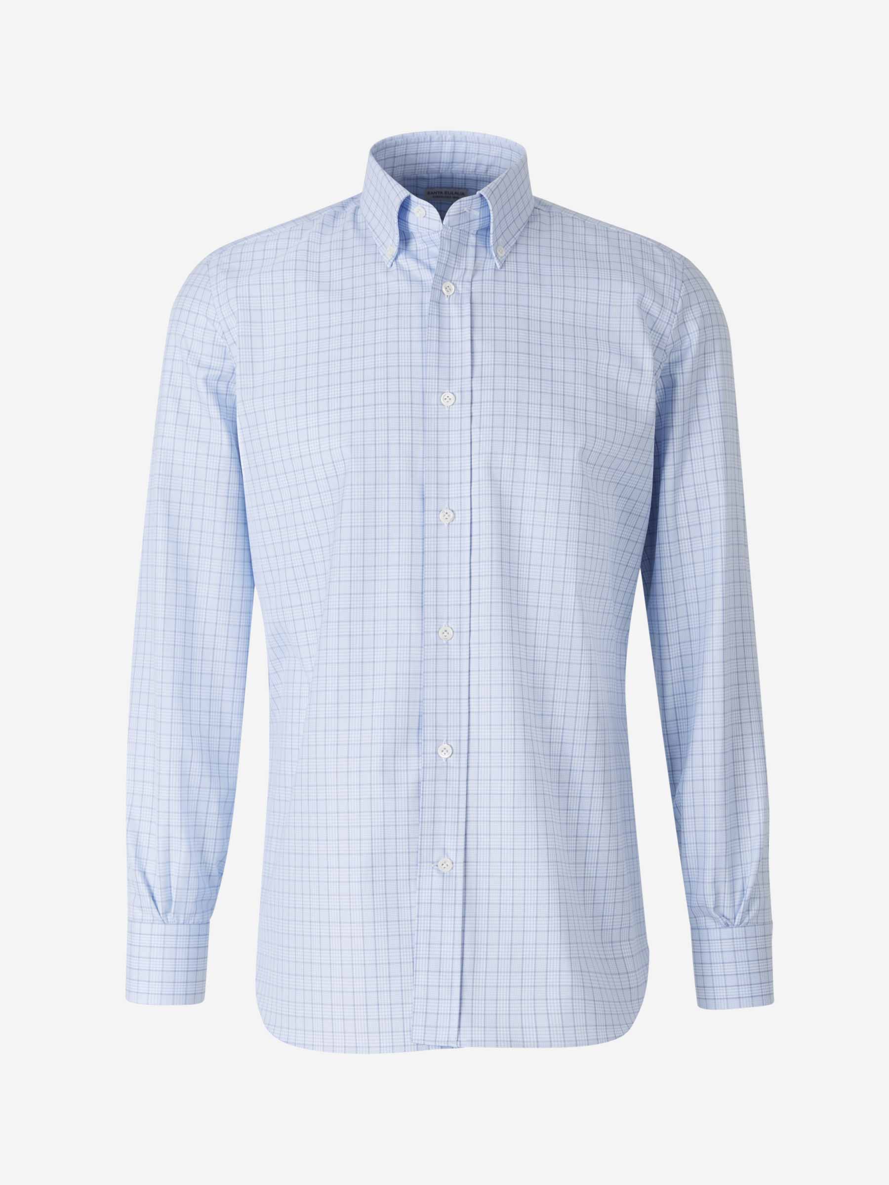 Santa Eulalia Camisa Algodón Cuadros color Azul Cielo sku 531-005445 01 - Foto 1