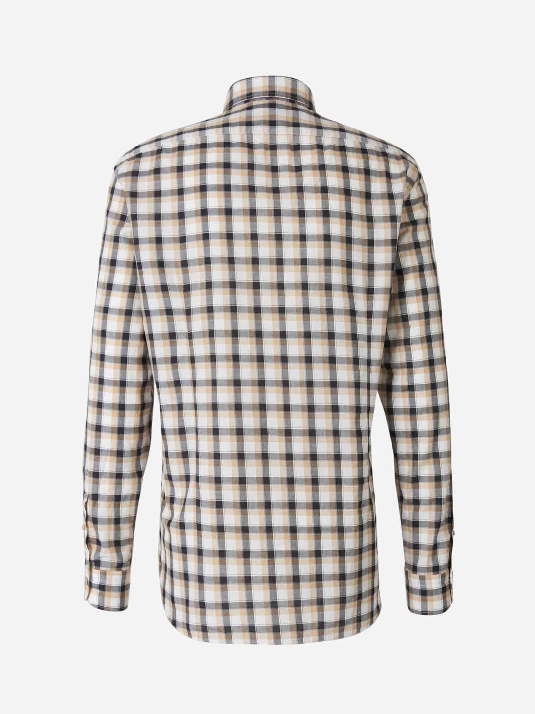 Vincenzo di Ruggiero Camisa Motivo Cuadros color Caramelo sku 531-005467 02 - Foto 2