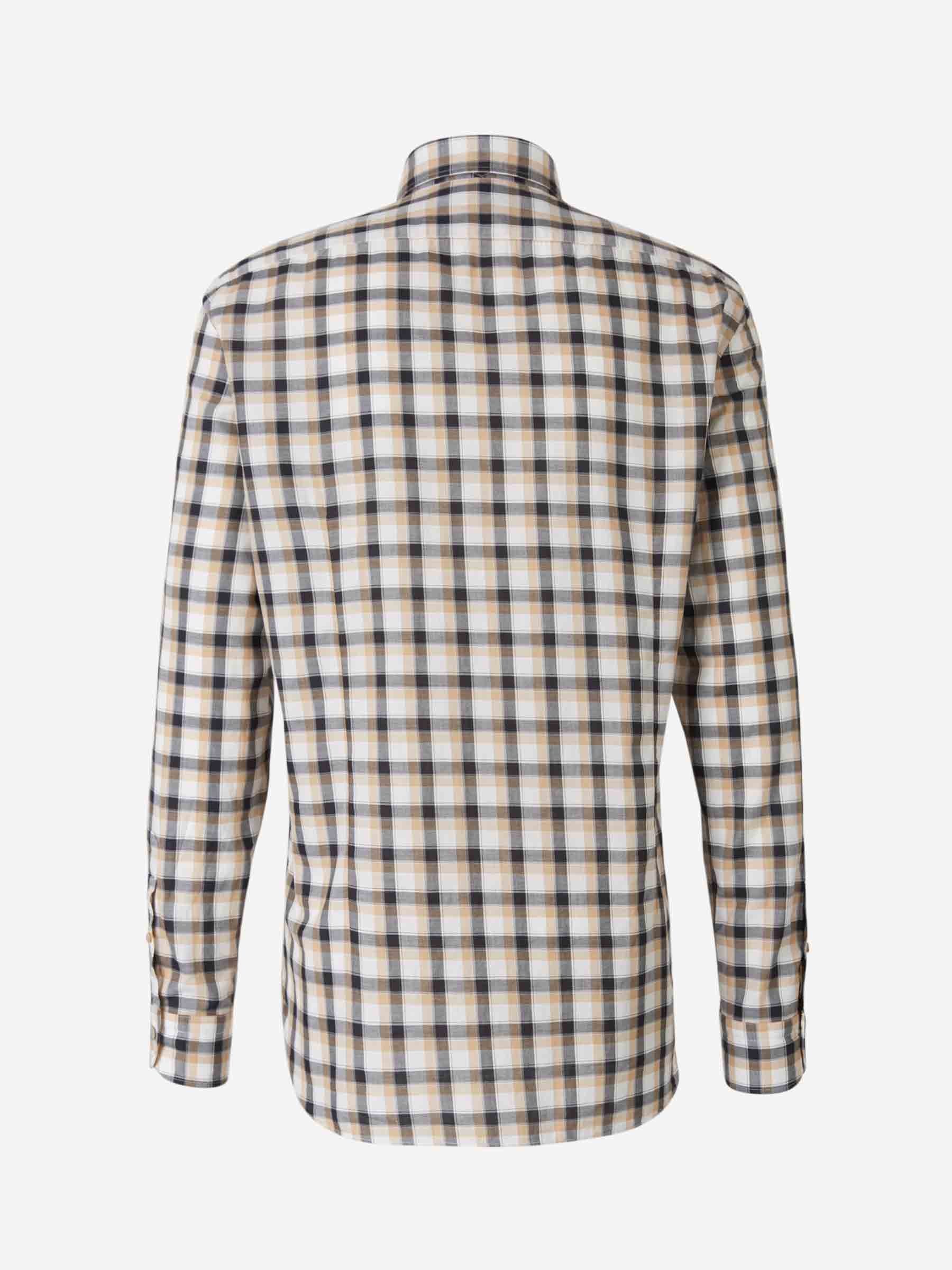 Vincenzo di Ruggiero Camisa Motivo Cuadros color Caramelo sku 531-005467 02 - Foto 2