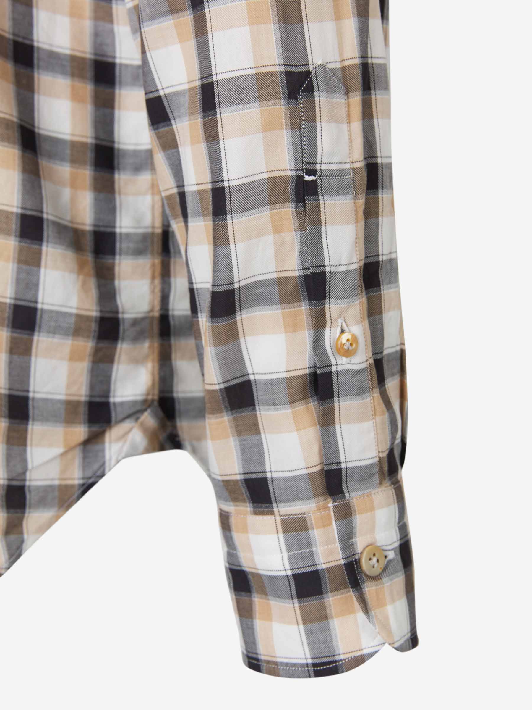 Vincenzo di Ruggiero Camisa Motivo Cuadros color Caramelo sku 531-005467 02 - Foto 4