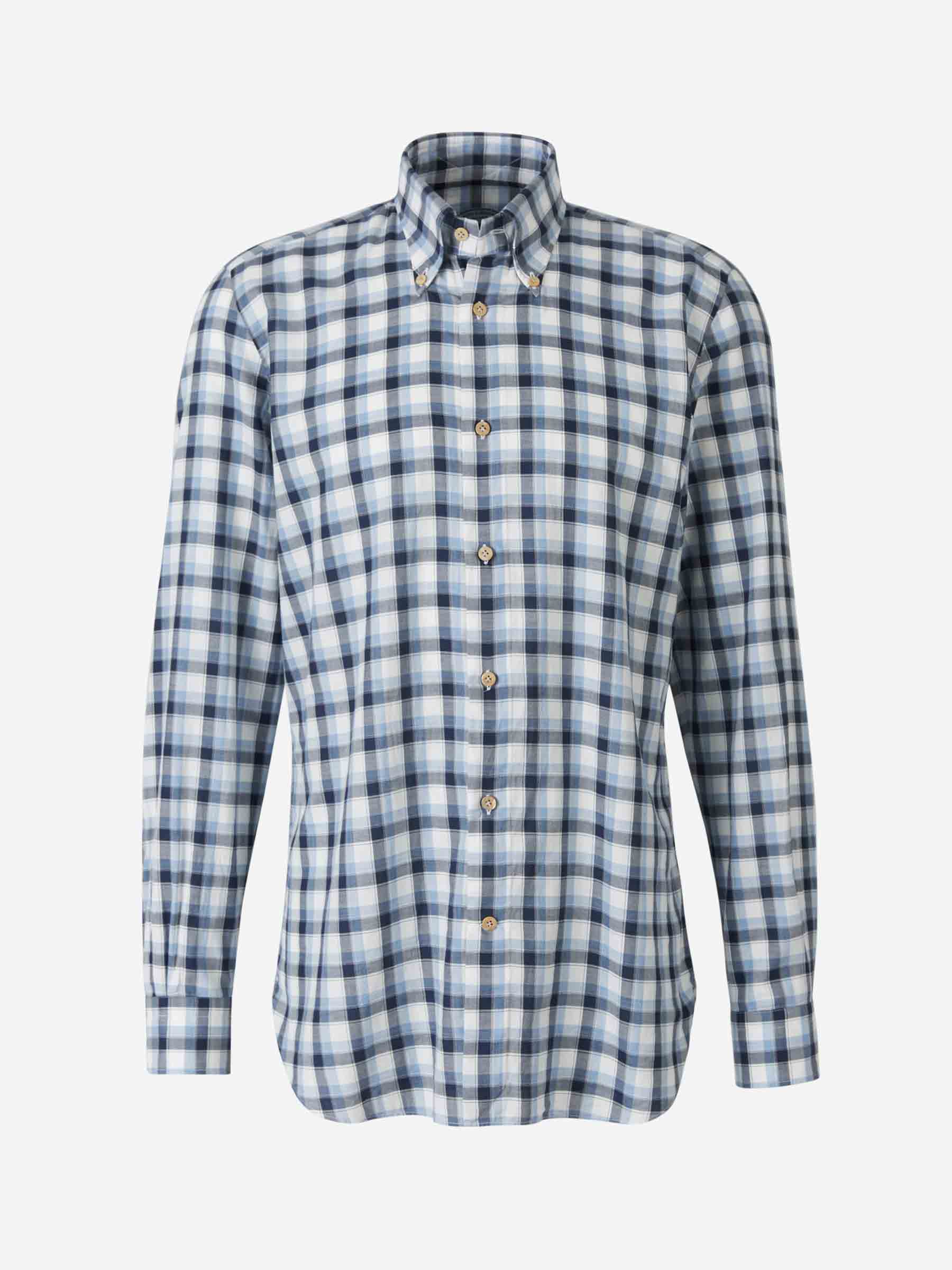 Vincenzo di Ruggiero Camisa Motivo Cuadros color Caramelo sku 531-005467 02 - Foto 5