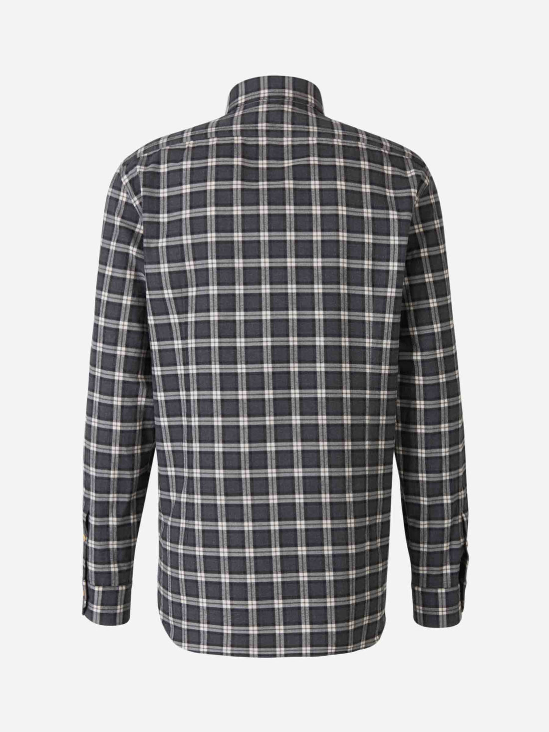 Vincenzo di Ruggiero Camisa Cuadros Algodón color Gris Oscuro sku 531-005469 01 - Foto 2