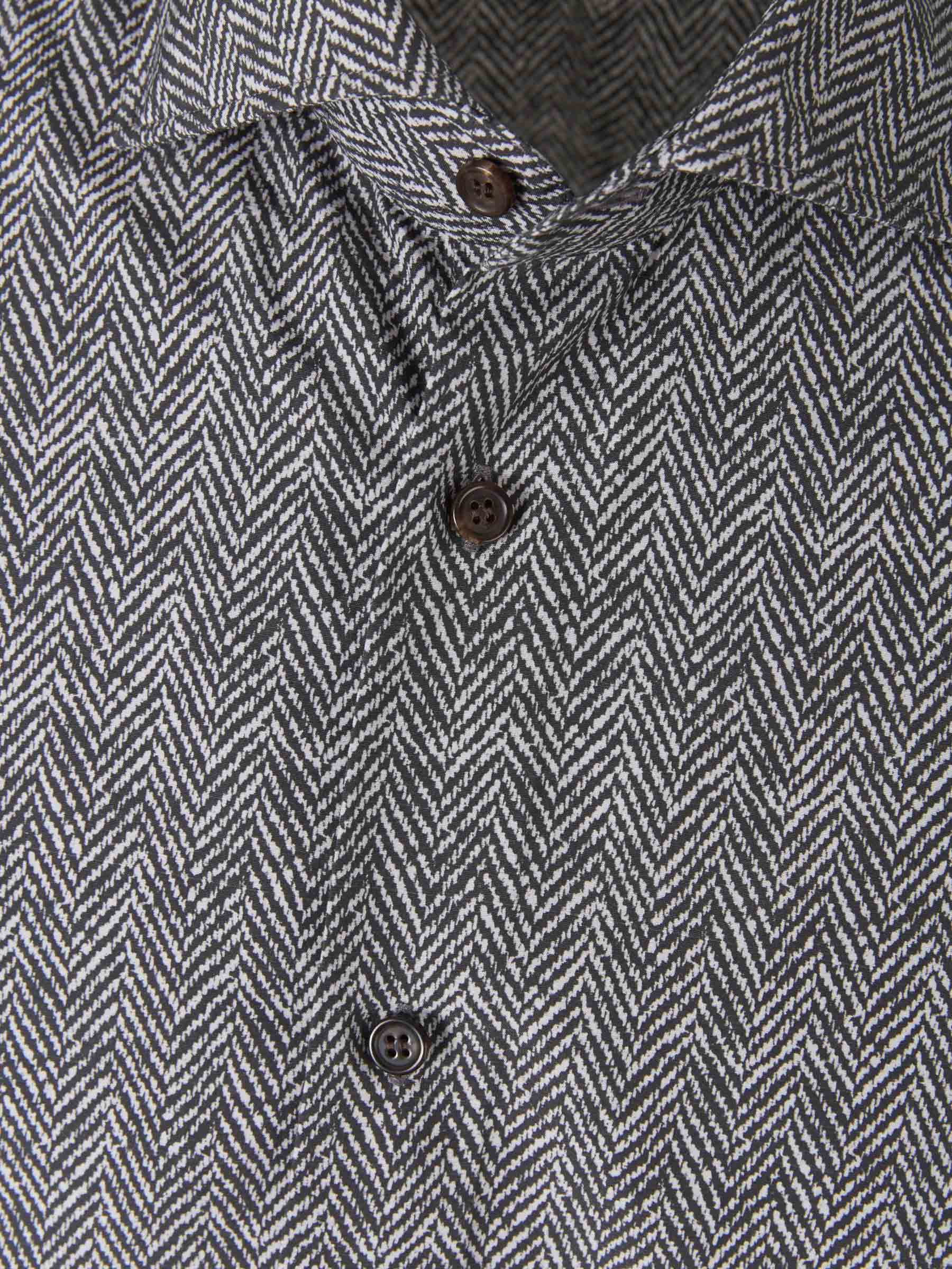 Vincenzo di Ruggiero Camisa Motivo Espiga color Negro sku 531-005470 01 - Foto 3