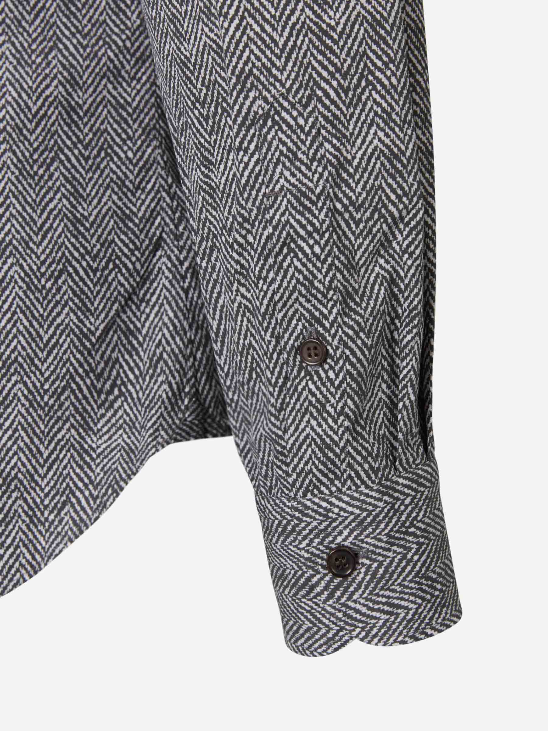 Vincenzo di Ruggiero Camisa Motivo Espiga color Negro sku 531-005470 01 - Foto 4