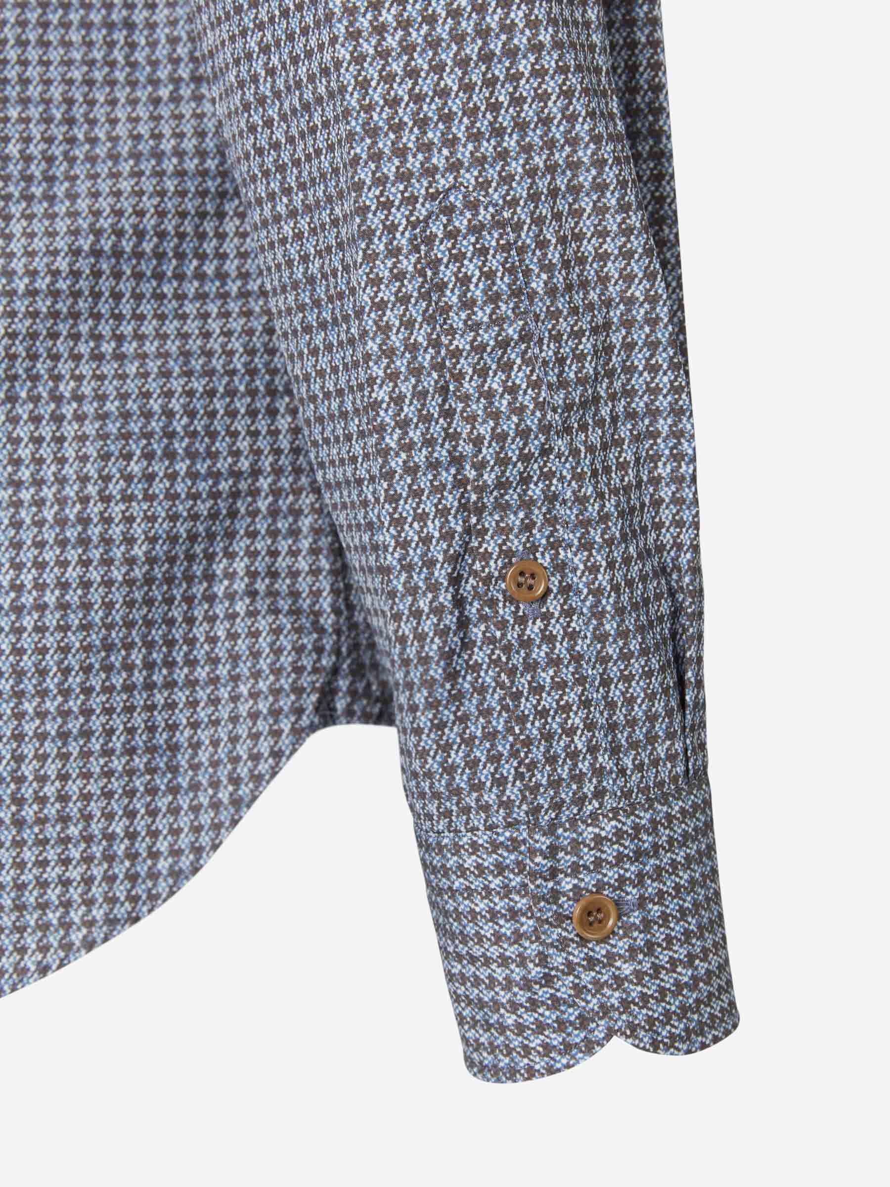 Vincenzo di Ruggiero Camisa Motivo Pata De Gallo color Azul Cielo sku 531-005473 01 - Foto 4