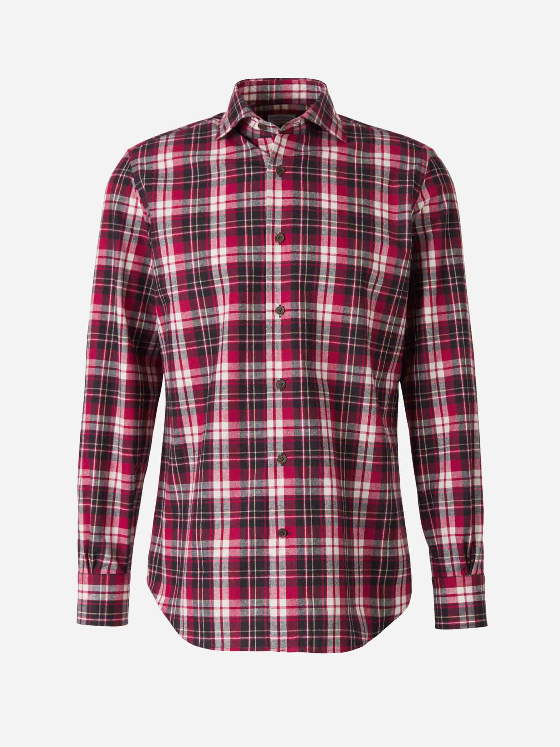 Santa Eulalia Camisa Algodón Motivo Cuadros color Burdeos sku 531-005478 01 - Foto 1