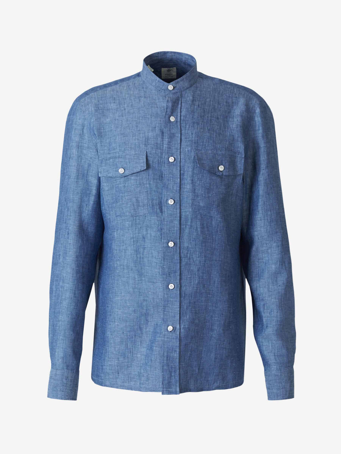 Borrelli Camisa Lino Fluida color Azul Cobalto sku 531-005495 01 - Foto 1