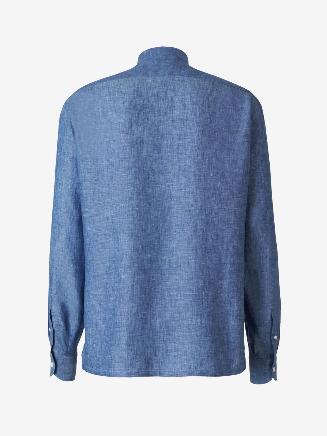 Borrelli Camisa Lino Fluida color Azul Cobalto sku 531-005495 01 - Foto 2
