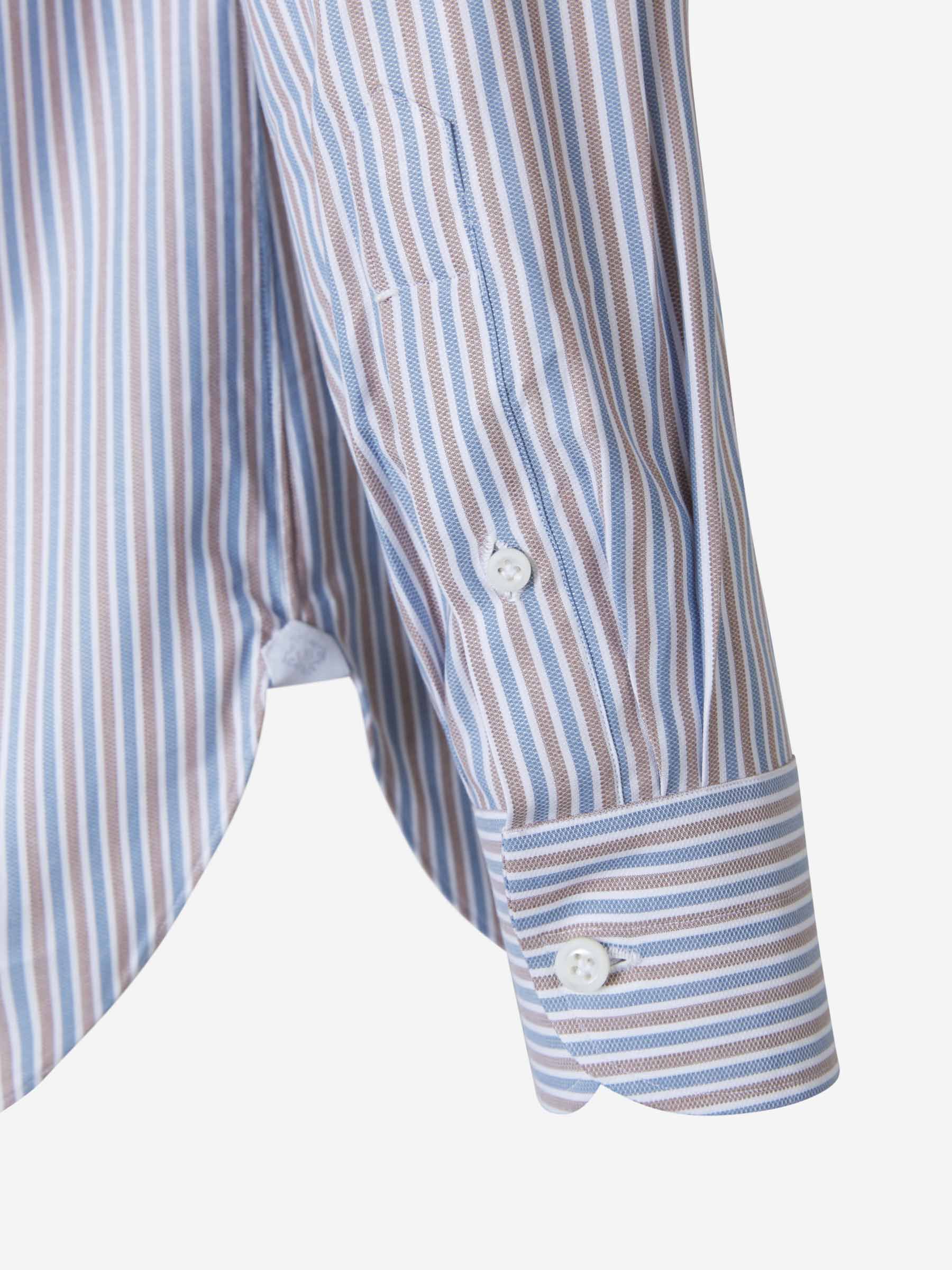 Borrelli Camisa Motivo Rayas Fabio color Azul Cobalto sku 531-005496 01 - Foto 4